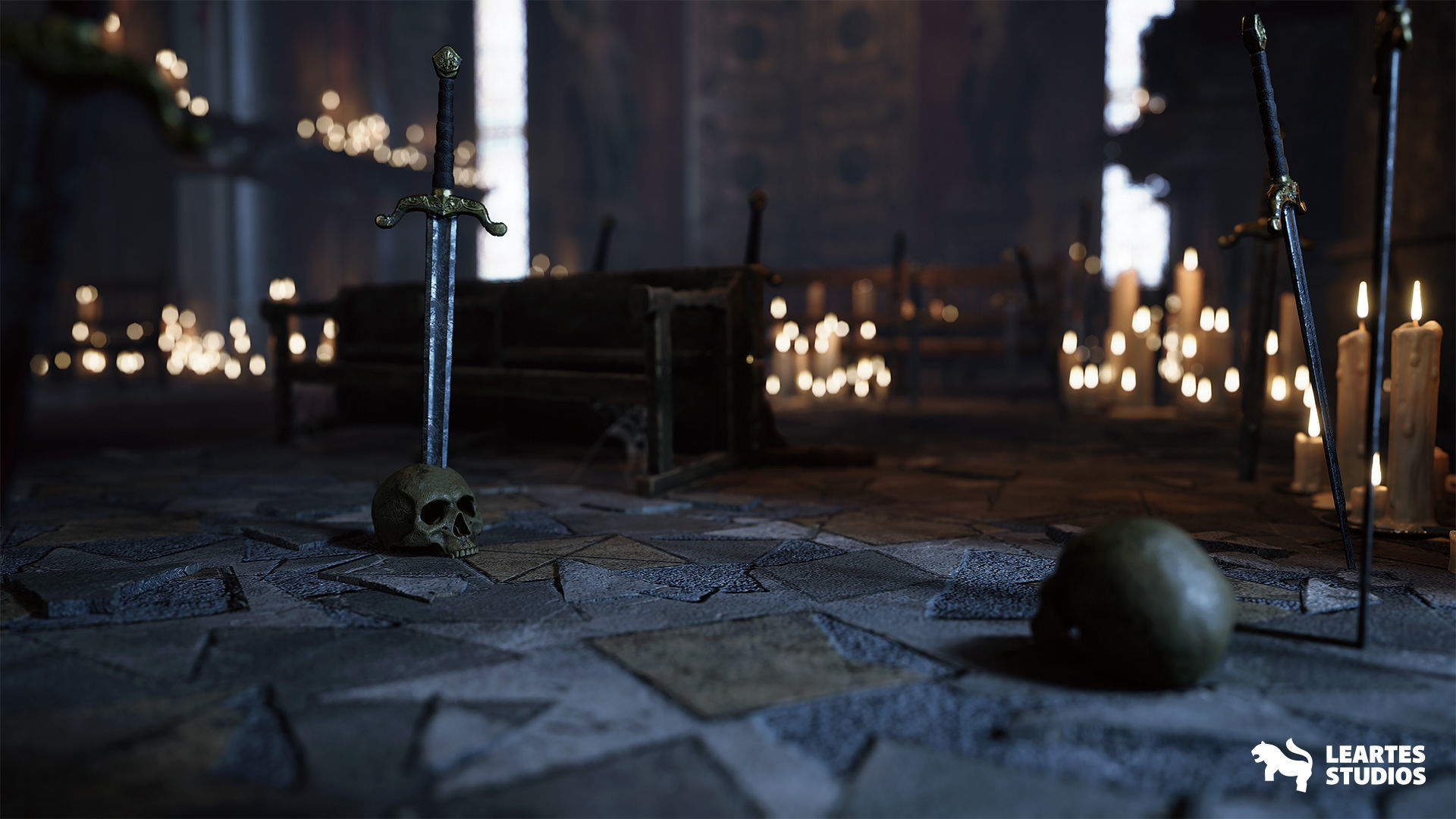 Throne Room Environment Low-poly 3D model_16