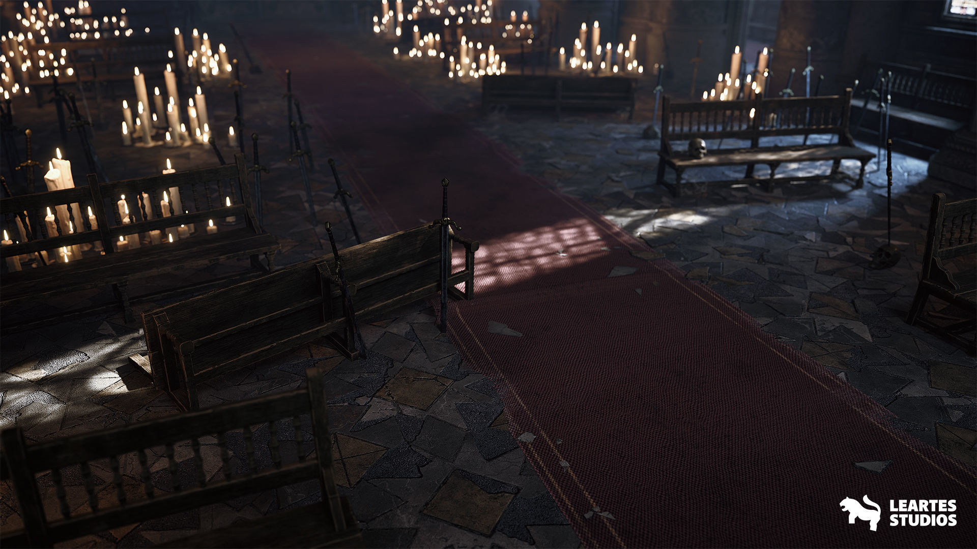 Throne Room Environment Low-poly 3D model_15