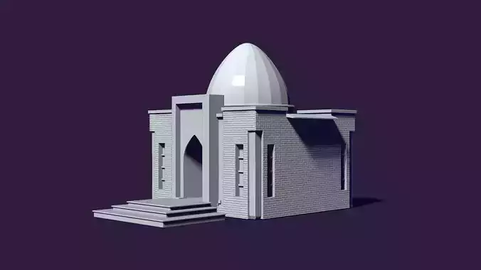 Mausoleum of Muslim Turkic peoples 3D print model
