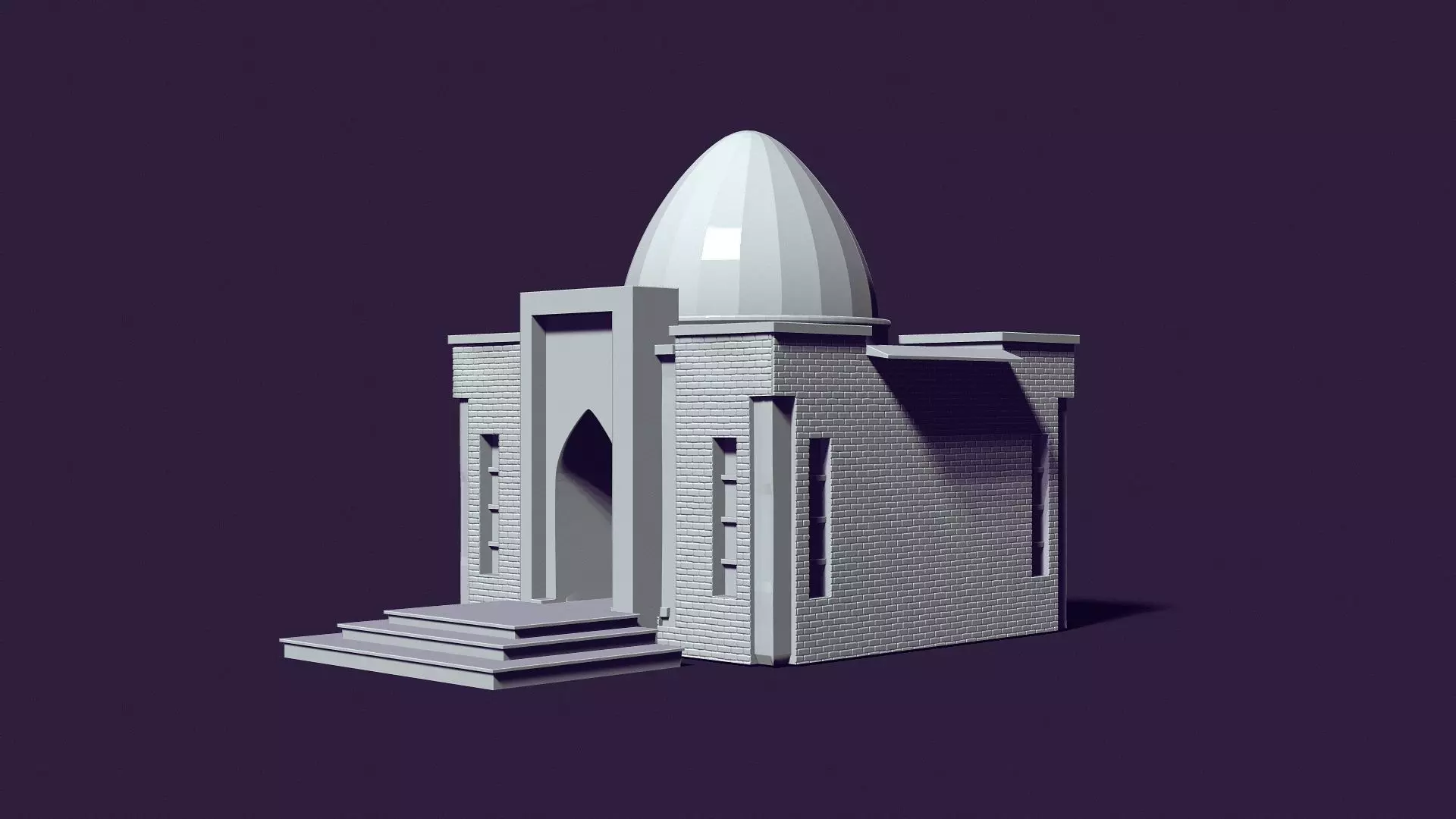 Mausoleum of Muslim Turkic peoples 3D print model