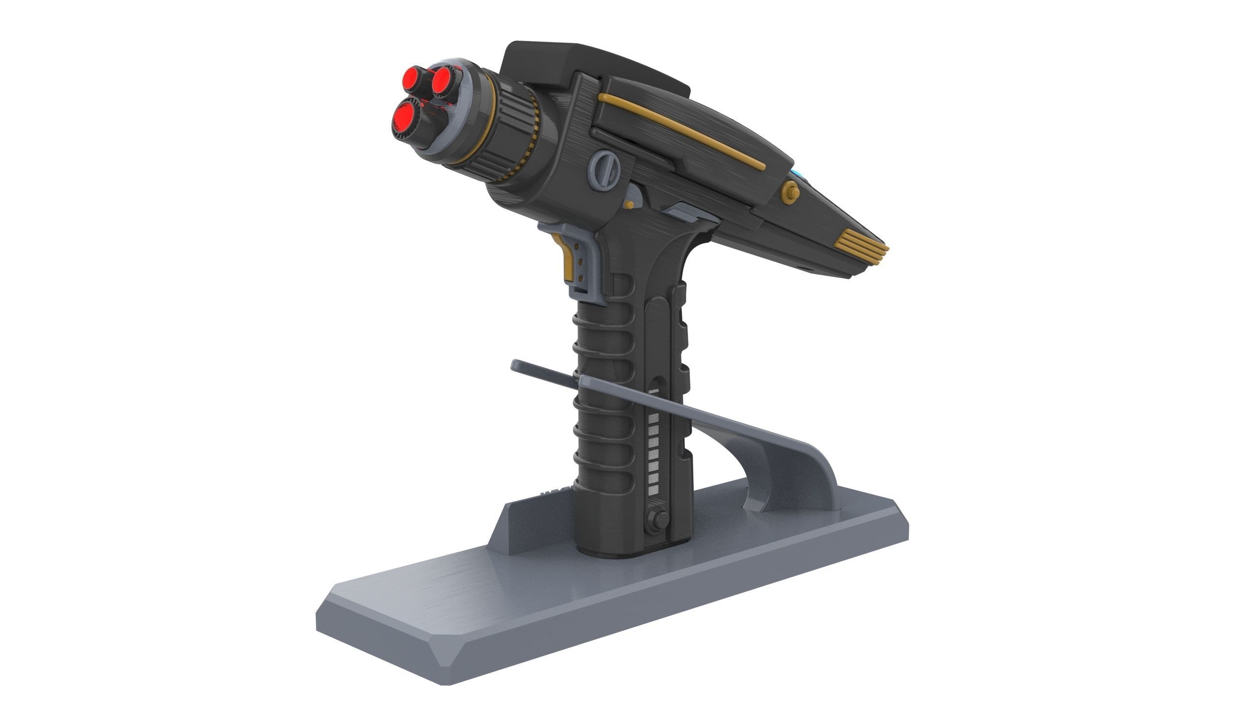 Discovery Phaser - Star Trek - STL CAD bundle - Commercial Use 3D print model_2