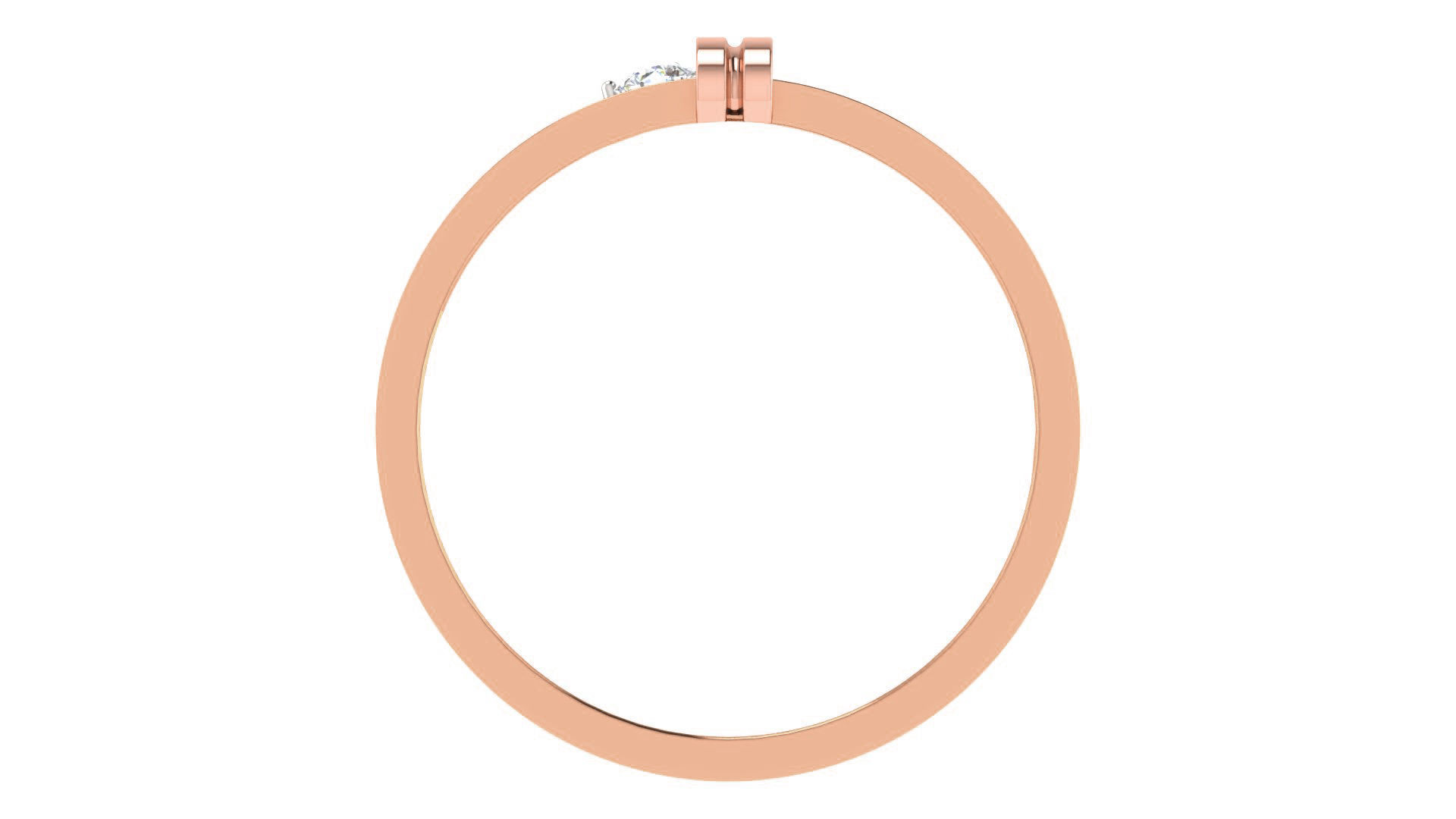 Couple Wedding Band Ring 3dm stl obj mtl gltf glb 3D print model_12