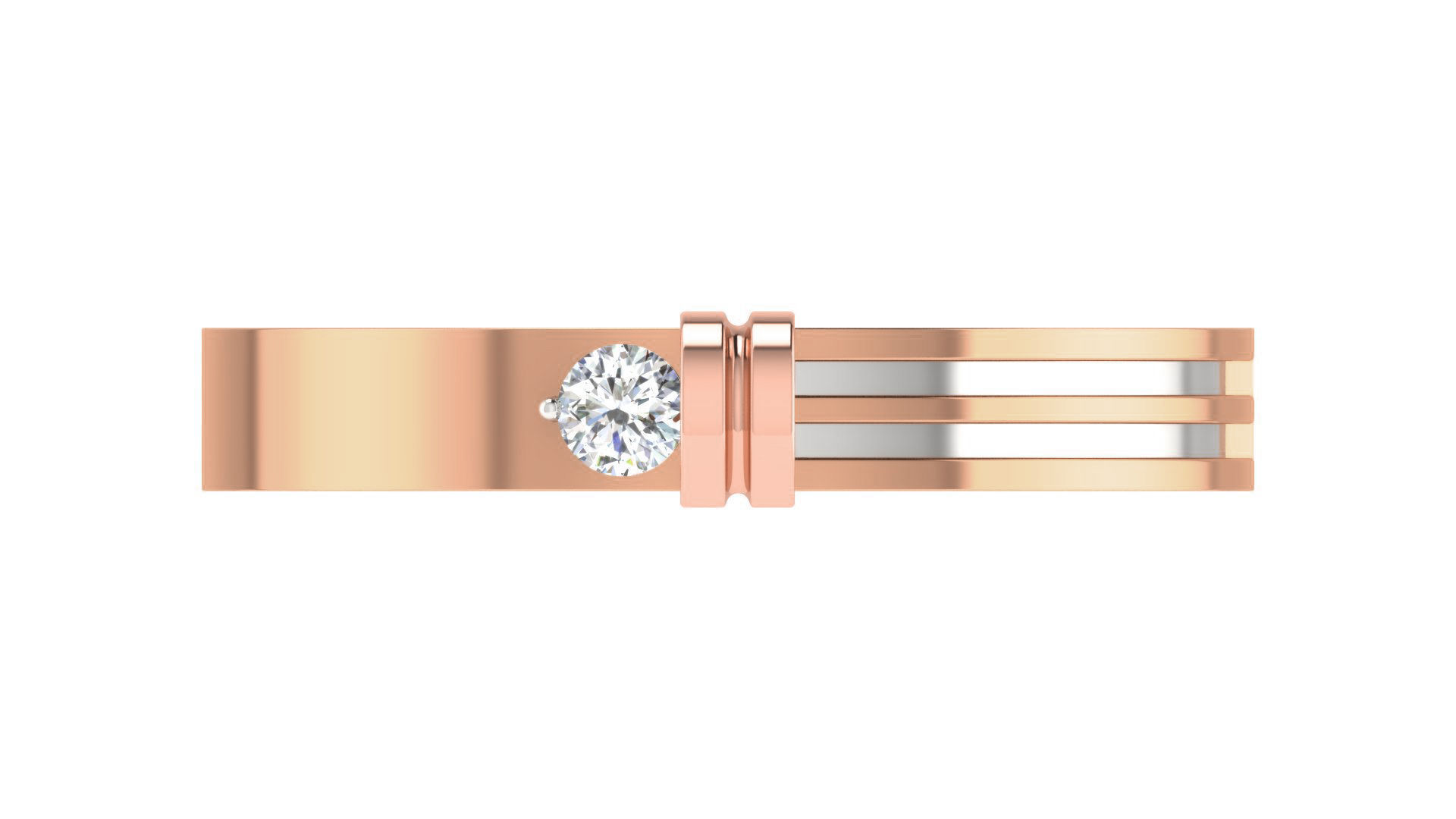 Couple Wedding Band Ring 3dm stl obj mtl gltf glb 3D print model_23