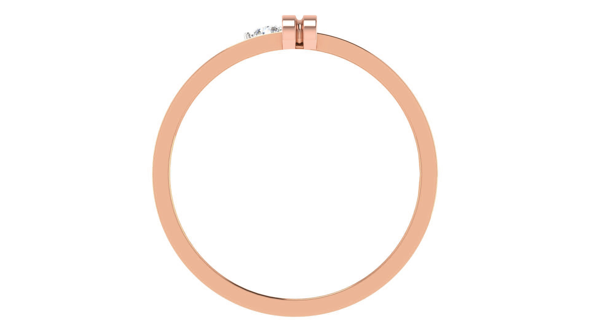 Couple Wedding Band Ring 3dm stl obj mtl gltf glb 3D print model_10