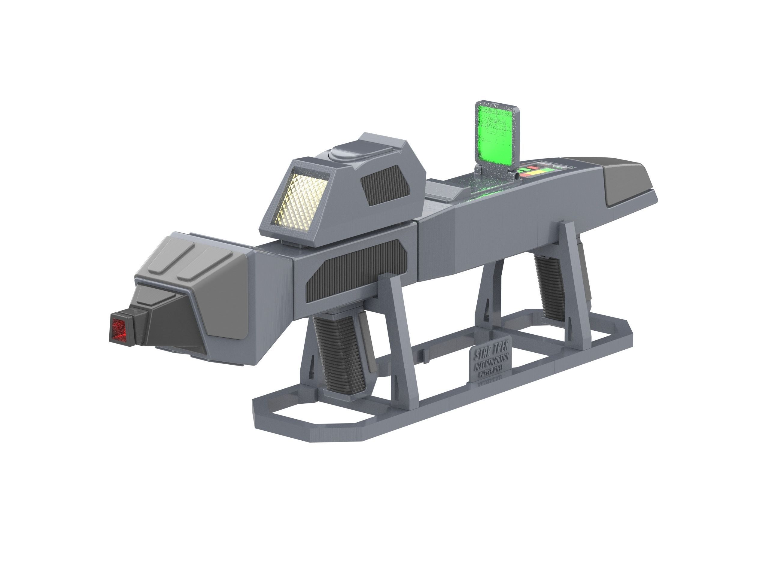 The Next Generation Type 3 Phaser Cannon - STL CAD - Commercial  3D print model_2