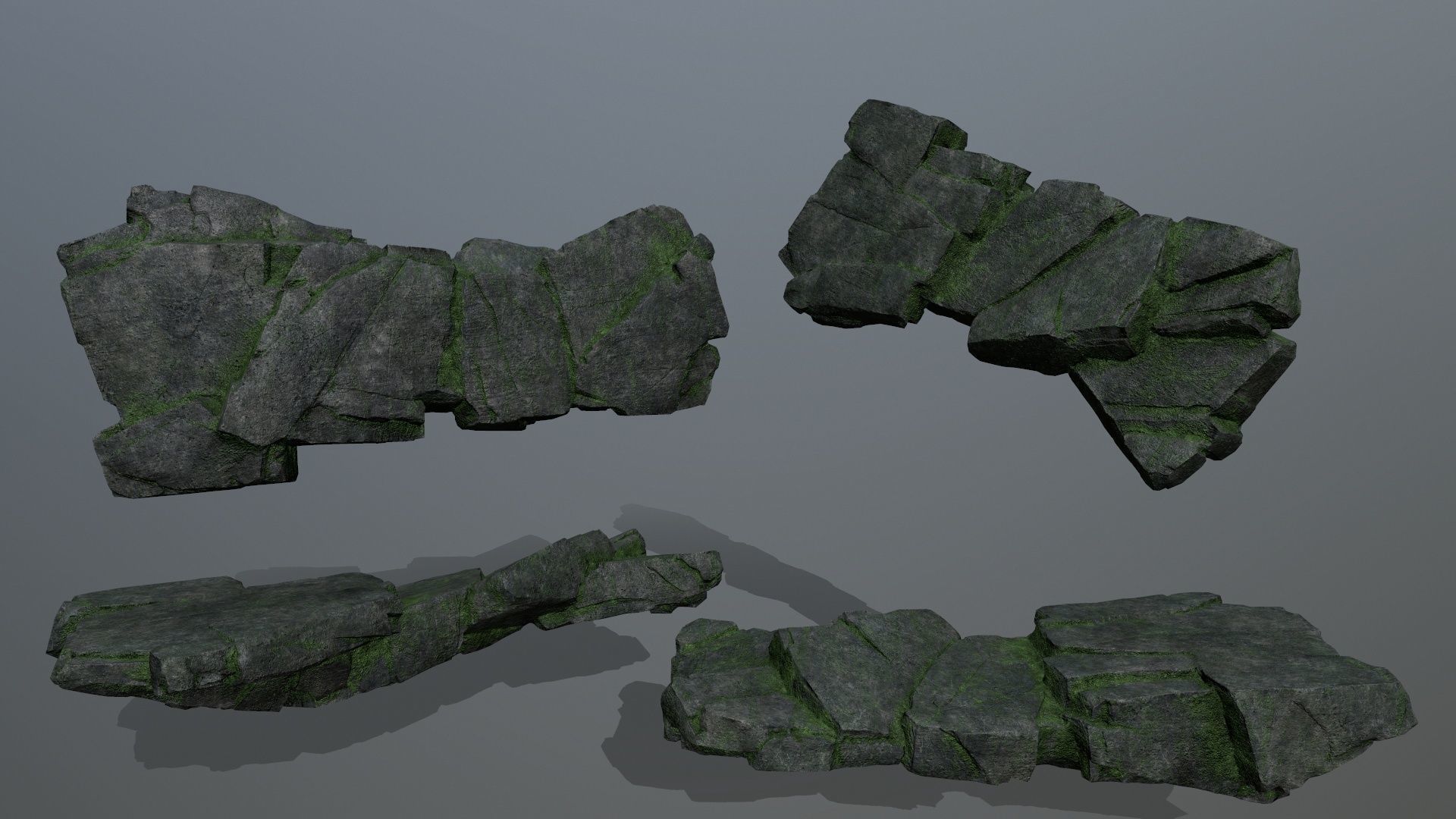 rocks Low-poly 3D model_12