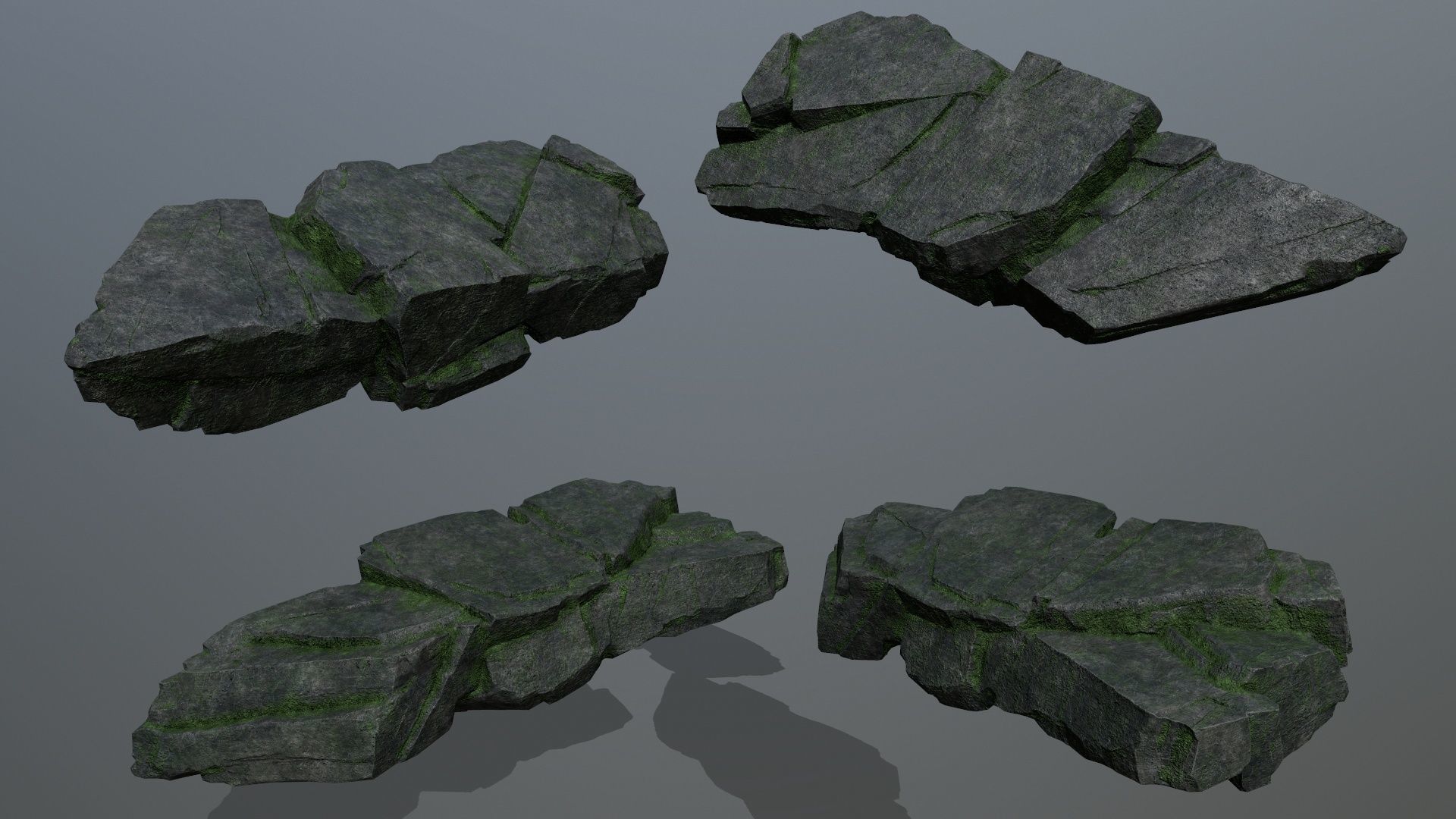 rocks Low-poly 3D model_9