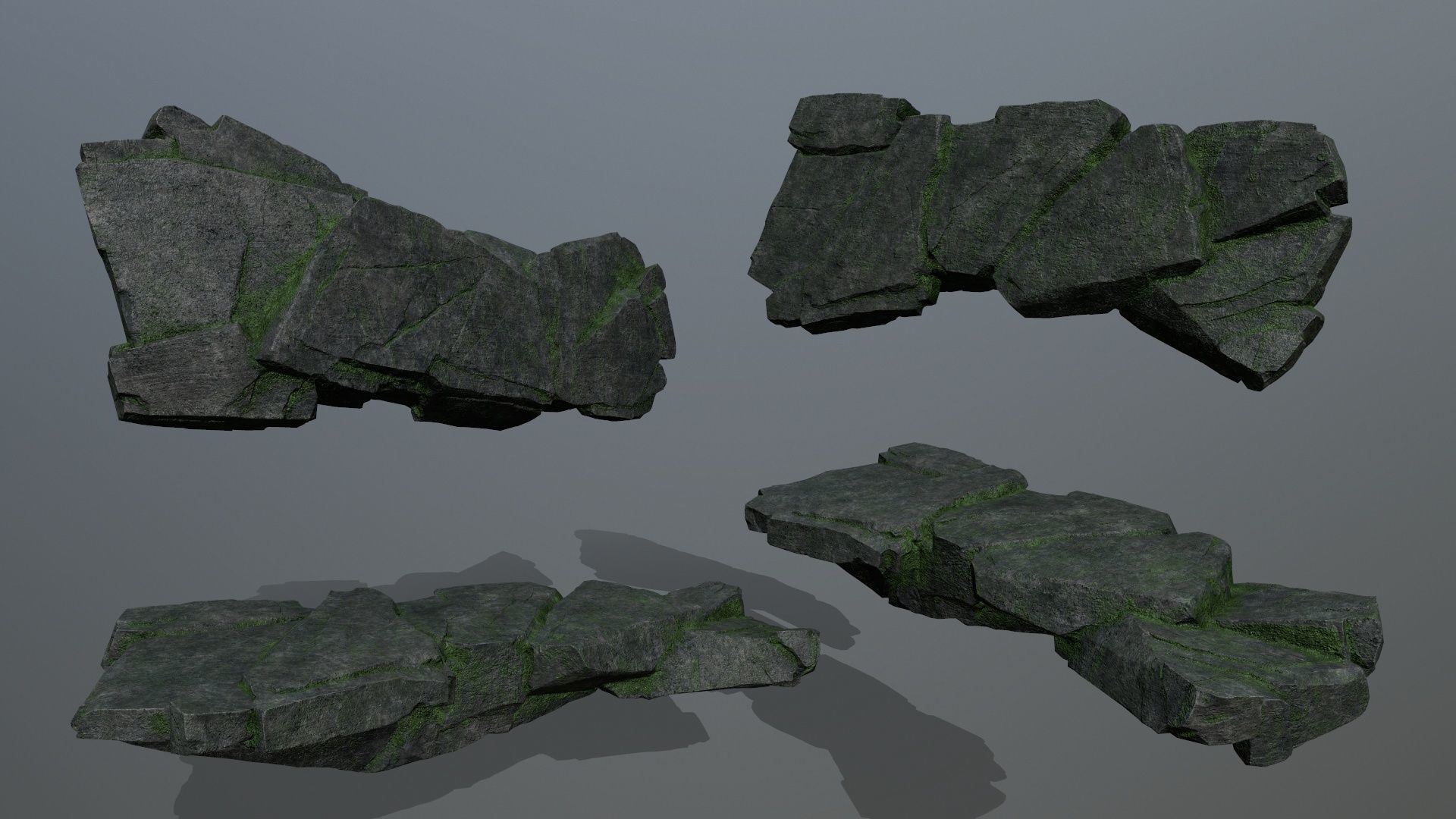 rocks Low-poly 3D model_11