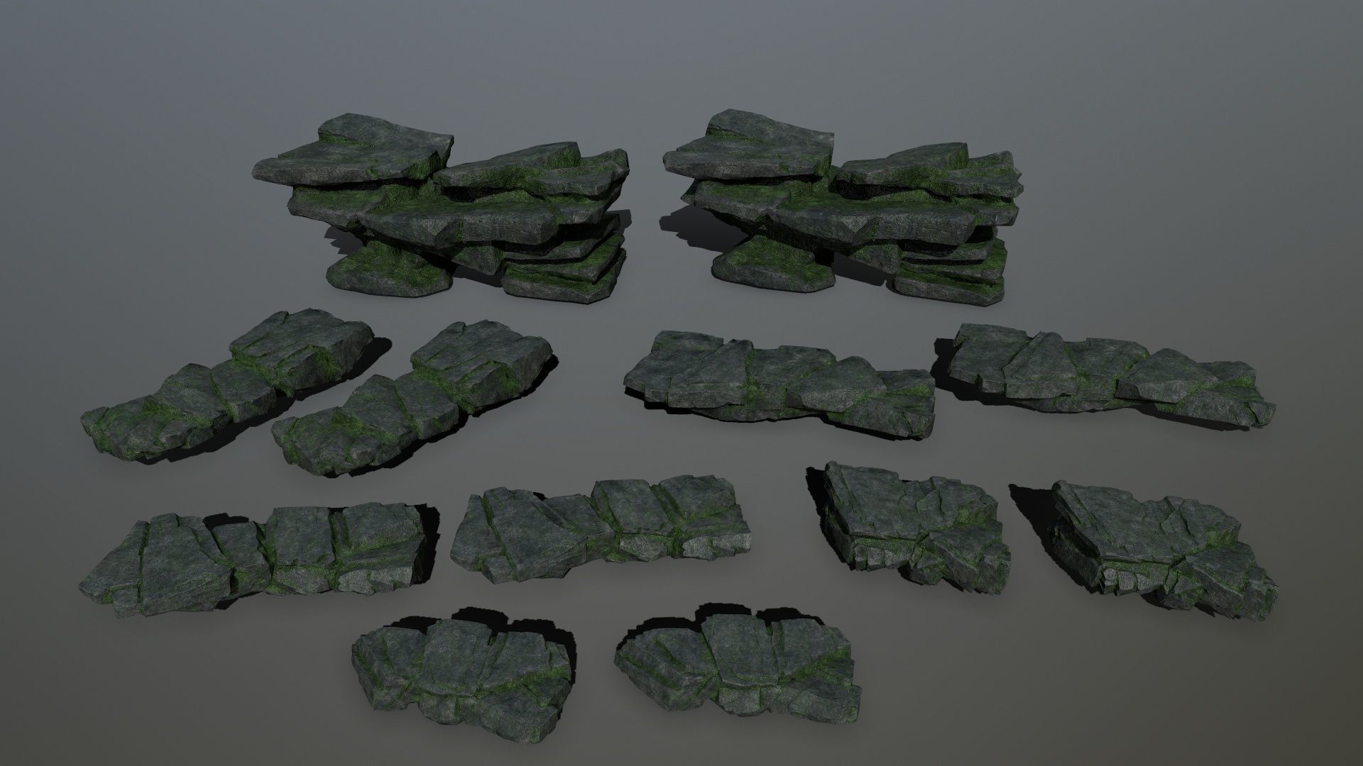 rocks Low-poly 3D model_14