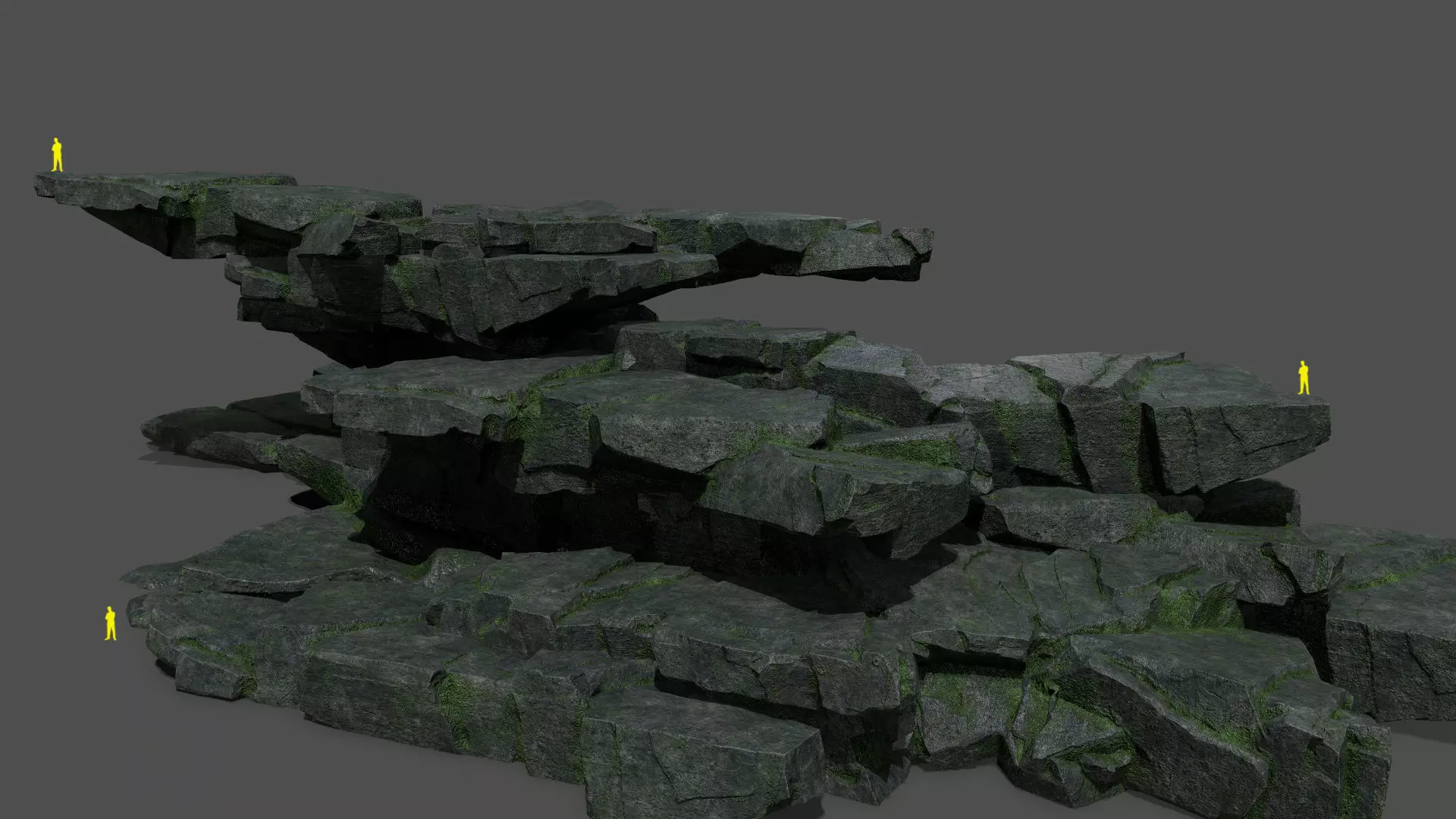 rocks Low-poly 3D model_0