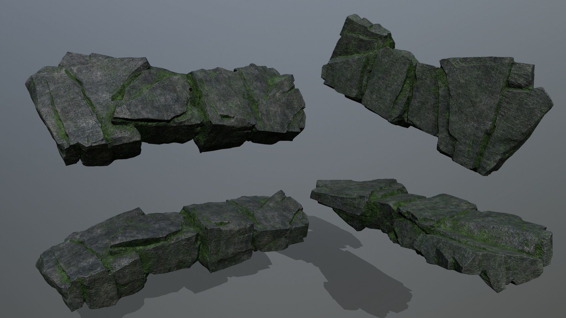 rocks Low-poly 3D model_10