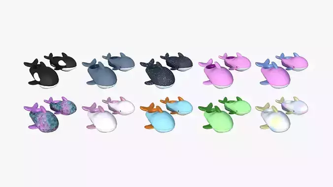 10 Slippers I Whale Collection - Costume Character Design 