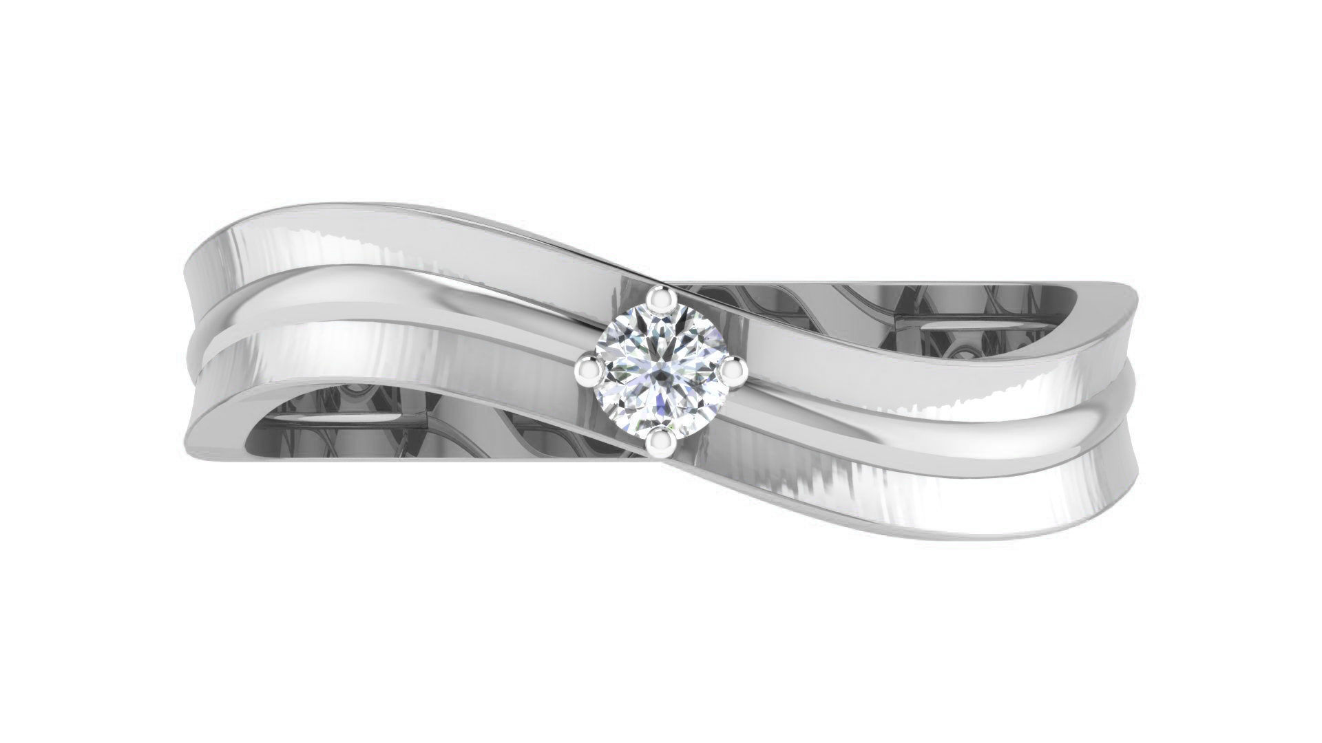 Couple Wedding Band Ring 3dm stl obj mtl gltf glb  3D print model_26