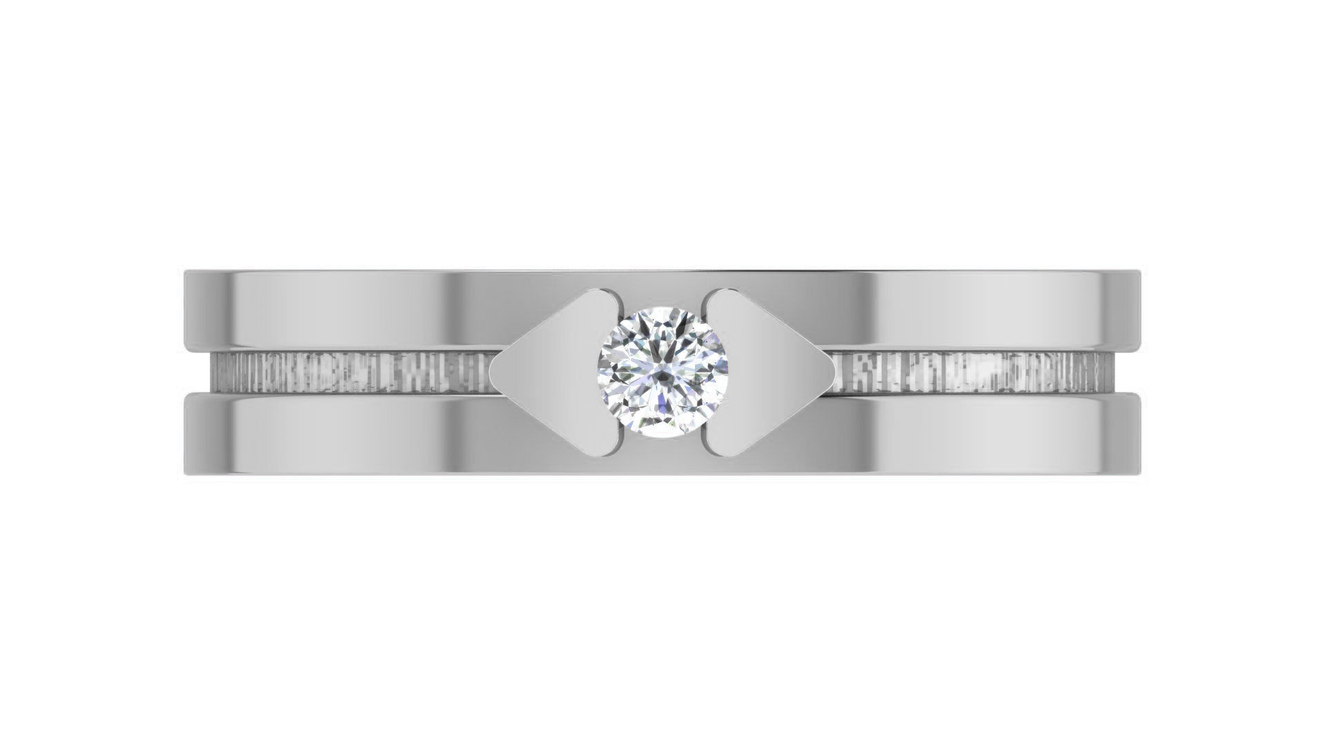 Couple Wedding Band Ring 3dm stl obj mtl gltf glb 3D print model_23