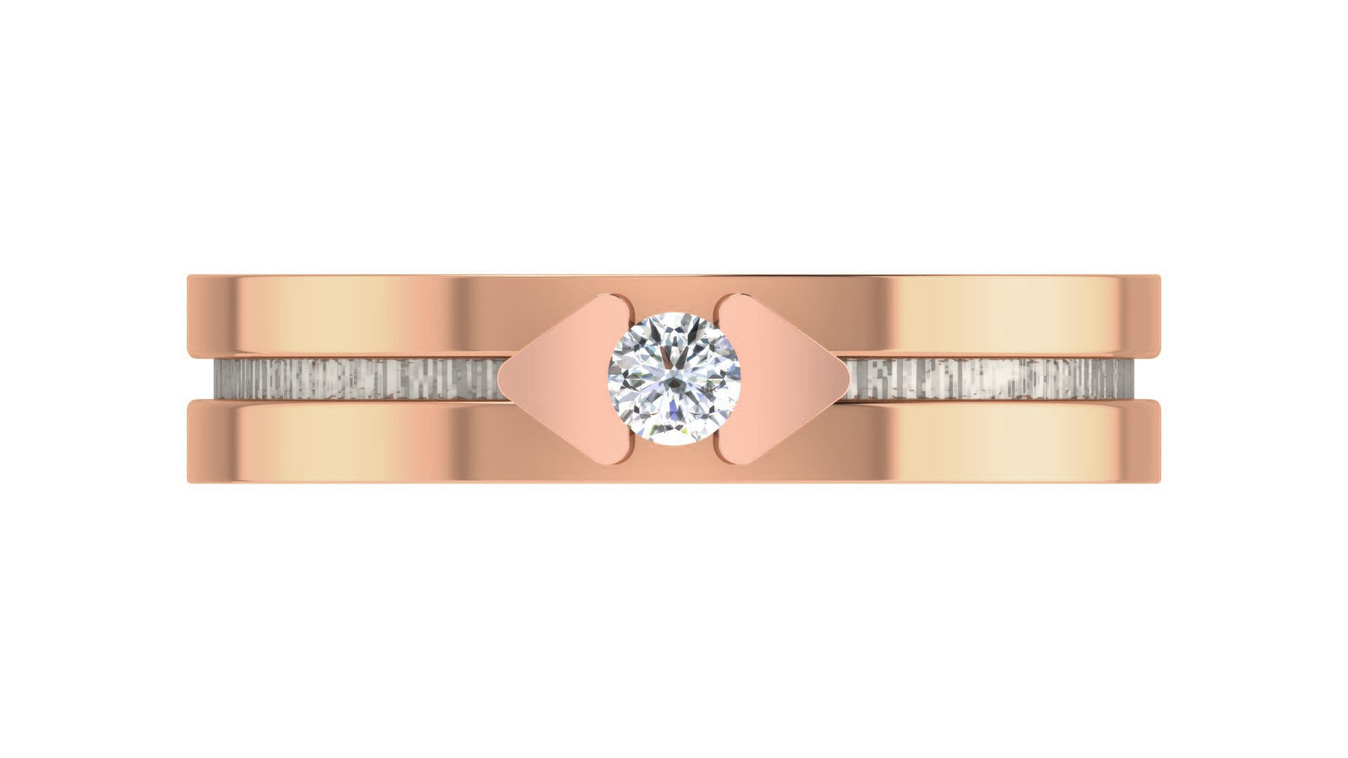 Couple Wedding Band Ring 3dm stl obj mtl gltf glb 3D print model_26