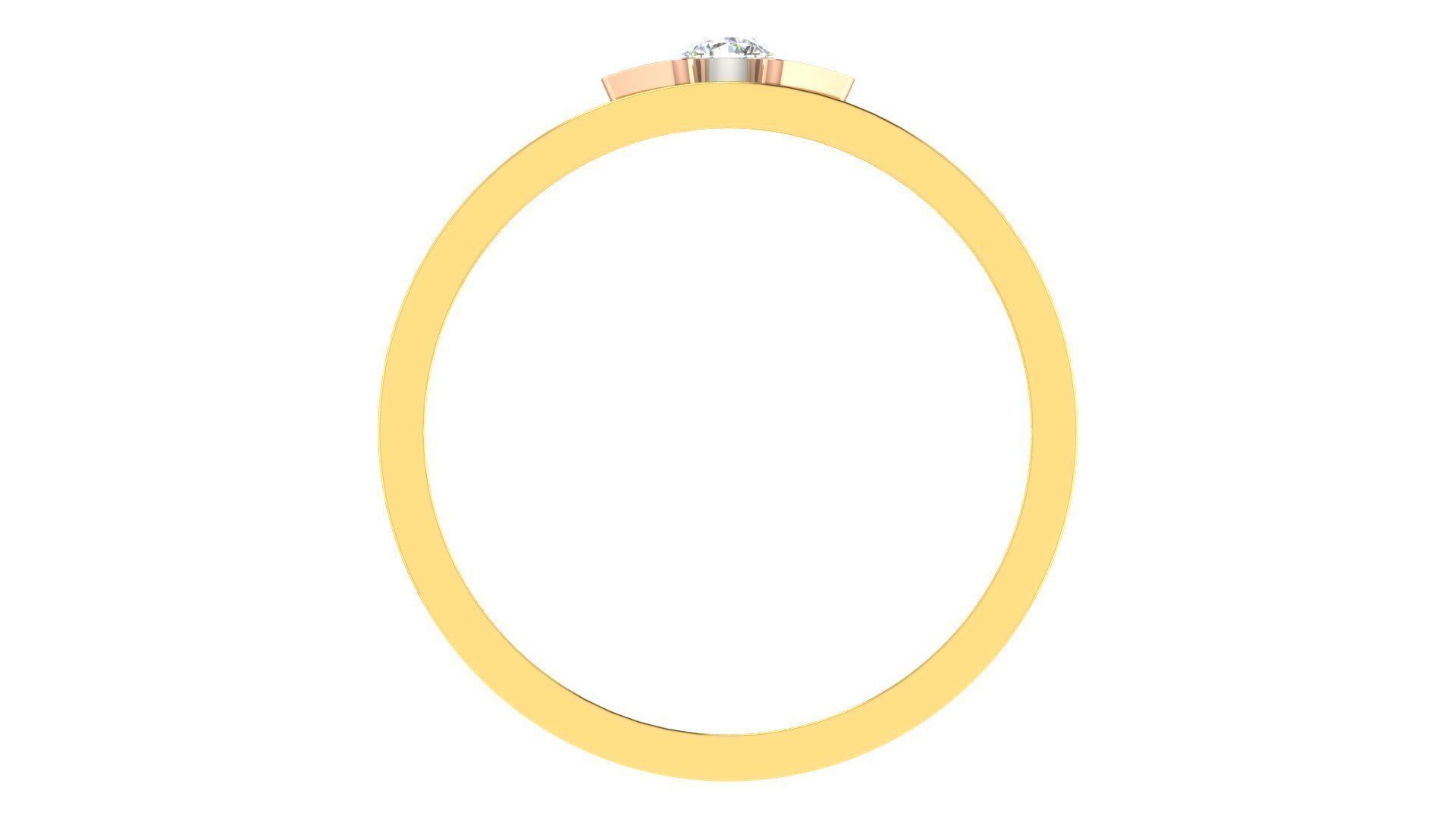 Couple Wedding Band Ring 3dm stl obj mtl gltf glb 3D print model_13