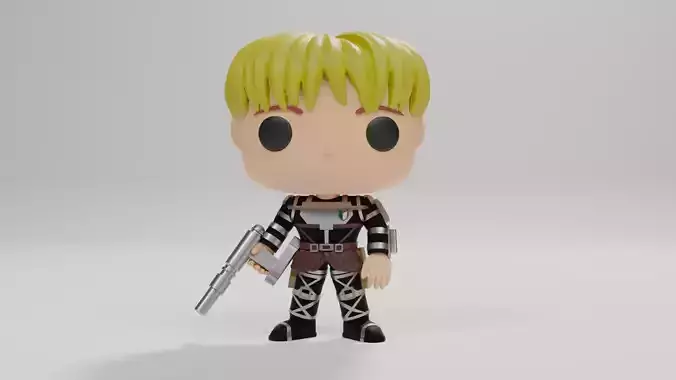 Armin funko pop from attack on titan 3D print model