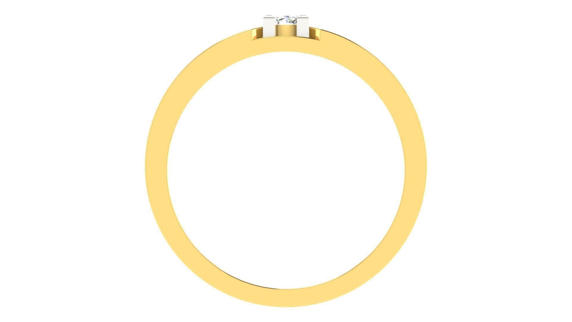 Couple Wedding Band Ring 3dm stl obj mtl gltf glb 3D print model_9