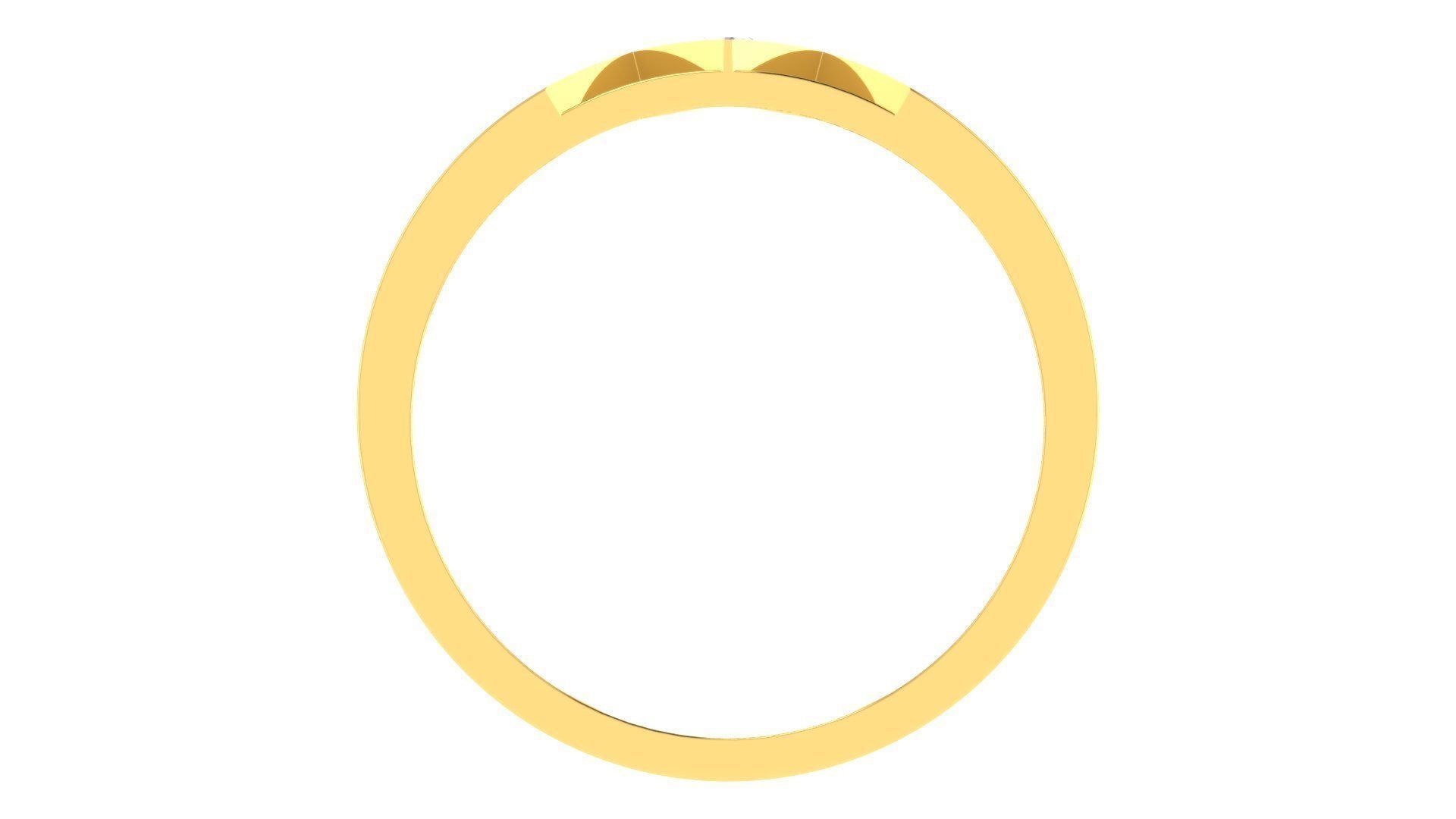 Couple Wedding Band Ring 3dm stl obj mtl gltf glb 3D print model_12