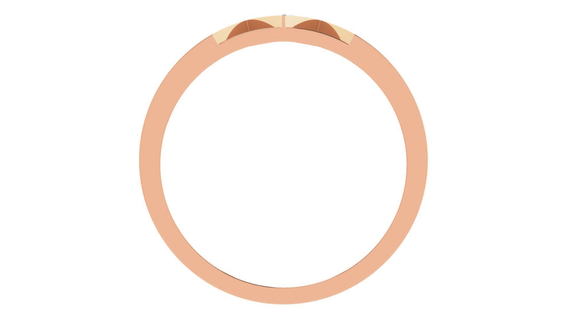 Couple Wedding Band Ring 3dm stl obj mtl gltf glb 3D print model_14