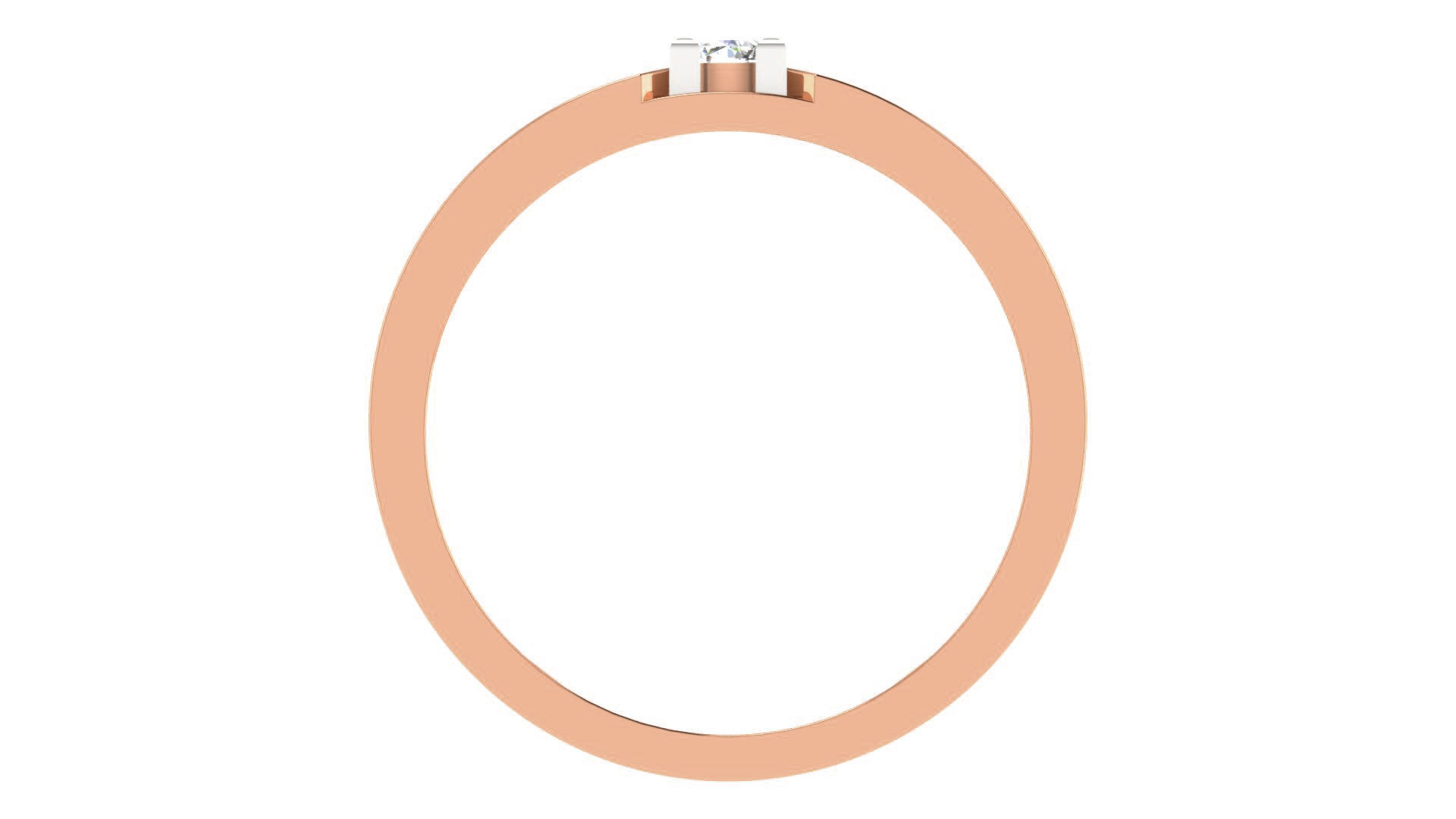 Couple Wedding Band Ring 3dm stl obj mtl gltf glb 3D print model_10