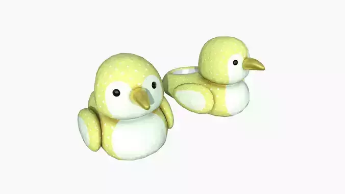 Slippers J05 Yellow Bird - Costume Character Design