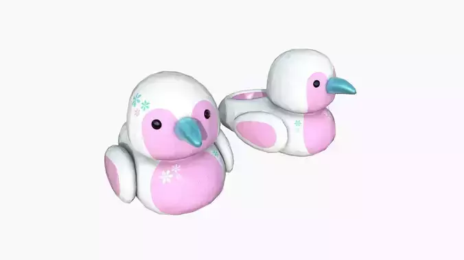 Slippers J08 Flowers Bird - Costume Character Design