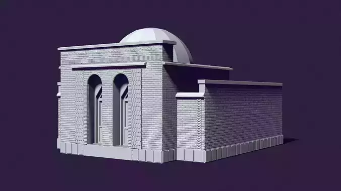 Mausoleum of Muslim Turkic peoples 3D print model