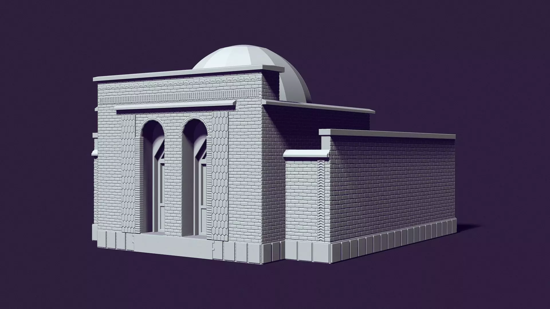 Mausoleum of Muslim Turkic peoples 3D print model