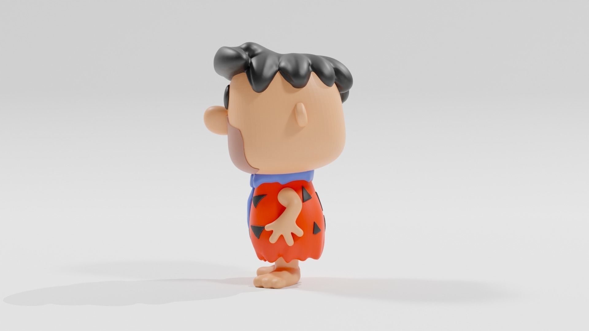 fred flintstone funko pop 3D print model_2