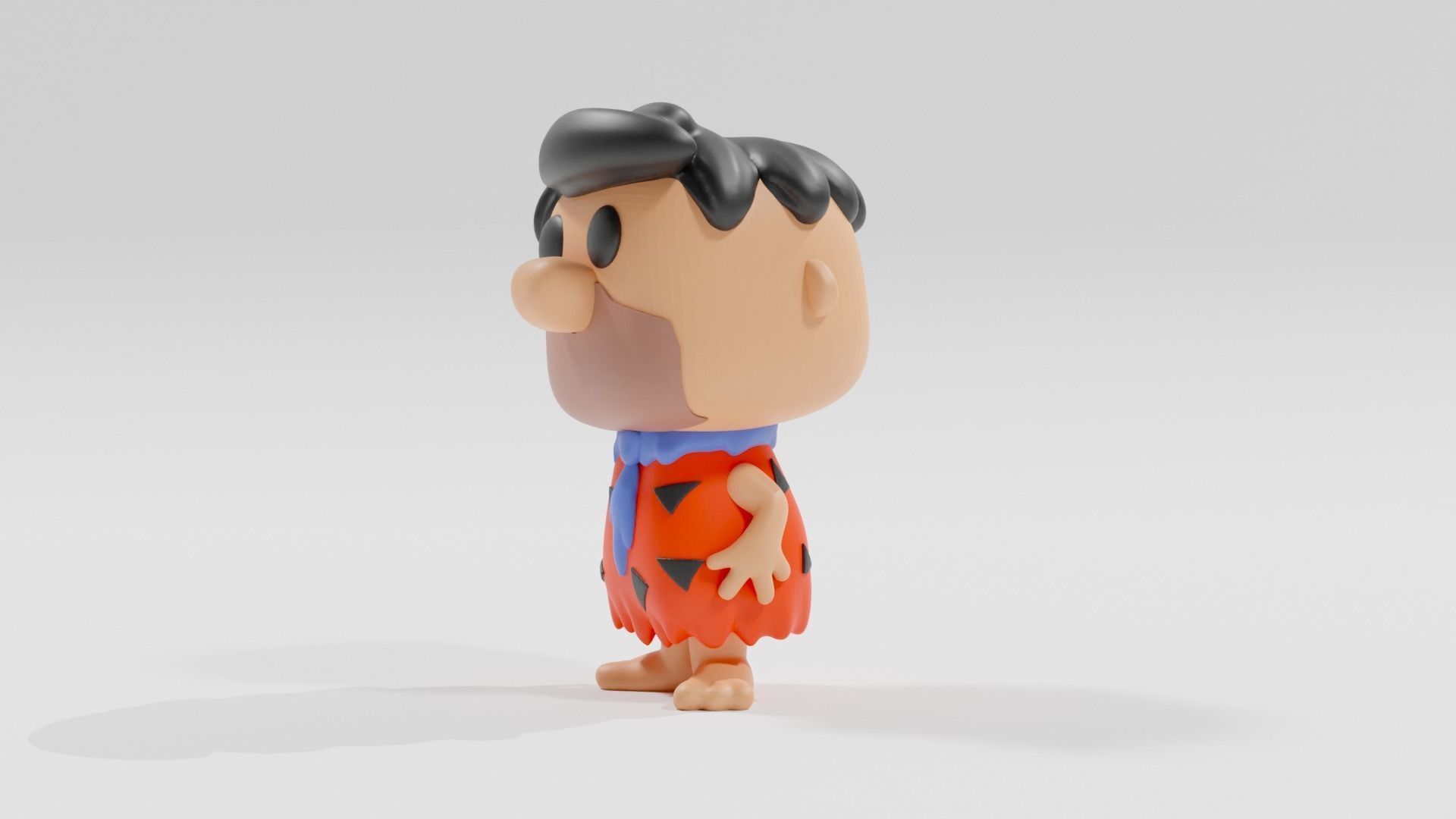 fred flintstone funko pop 3D print model_5