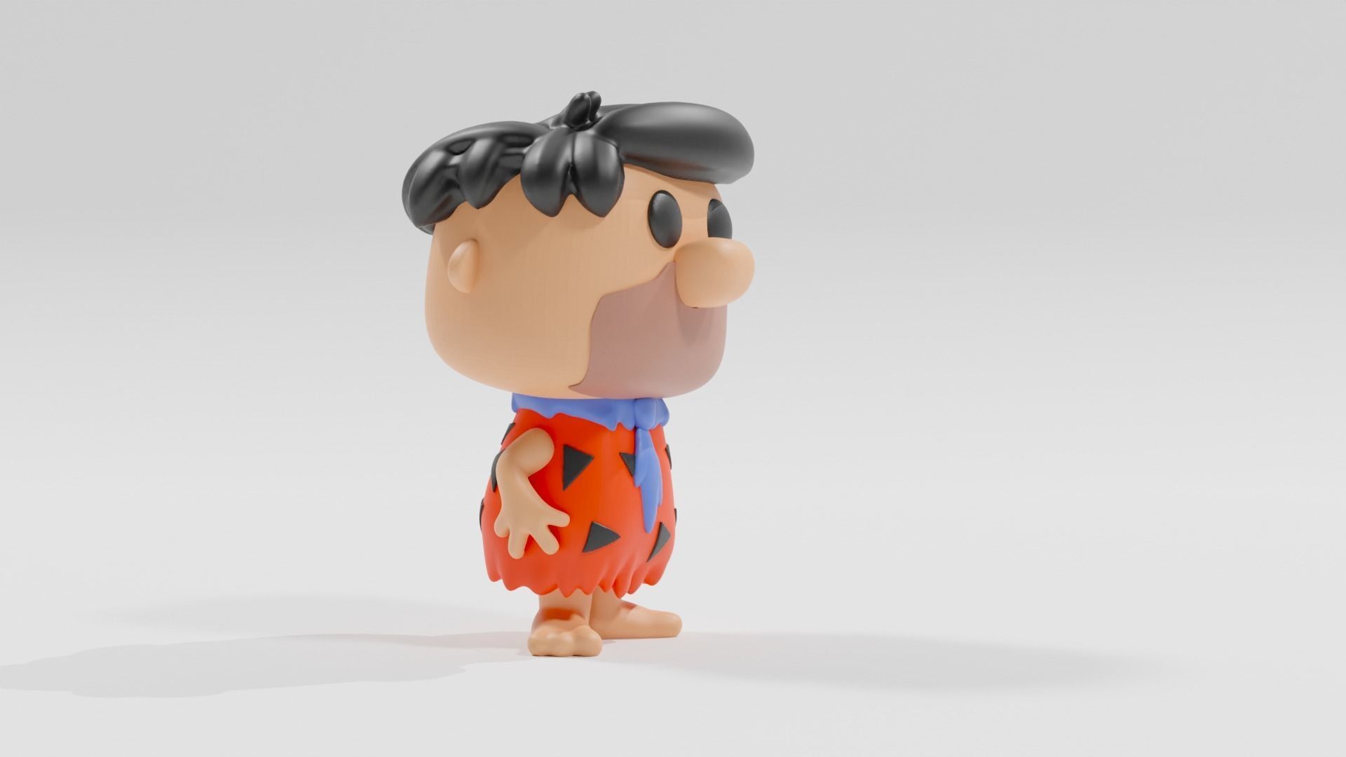 fred flintstone funko pop 3D print model_7