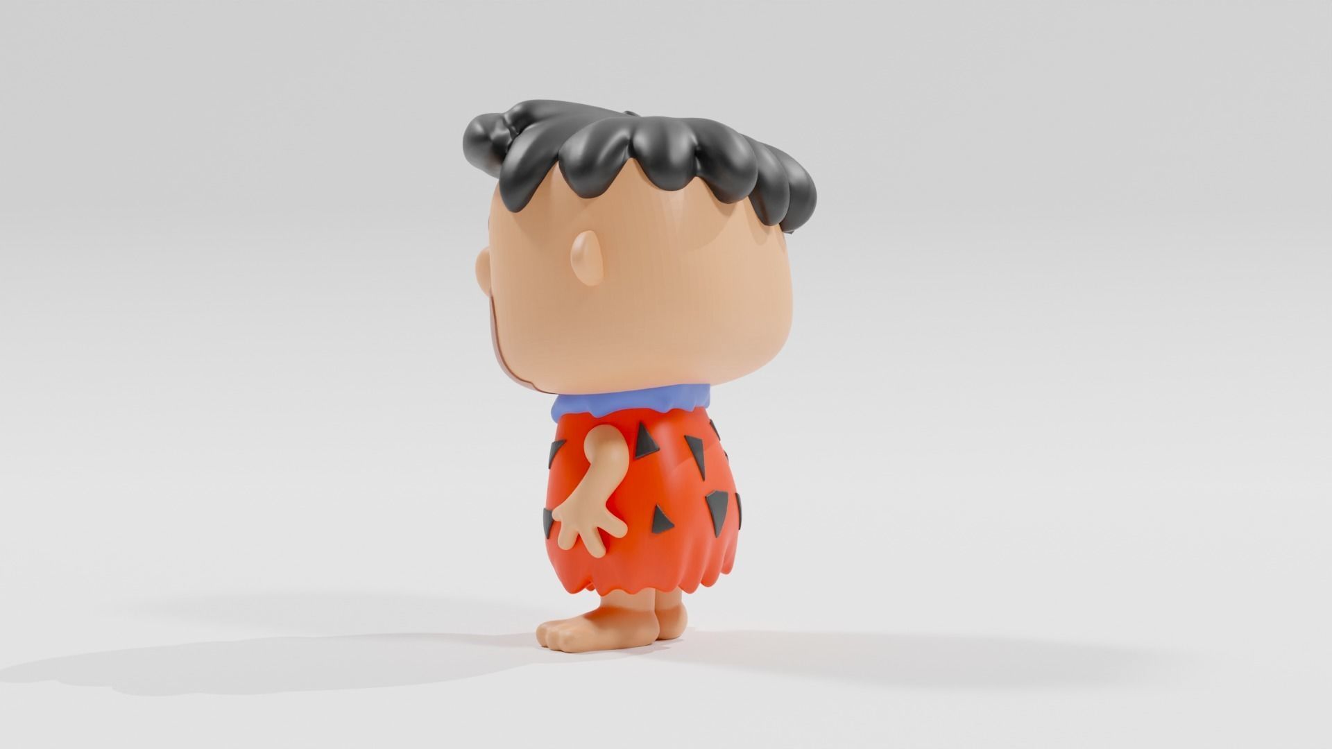 fred flintstone funko pop 3D print model_13