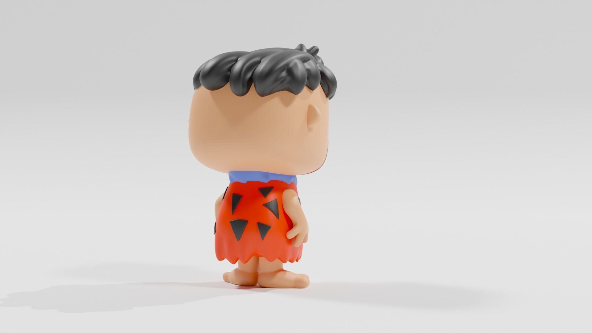 fred flintstone funko pop 3D print model_10
