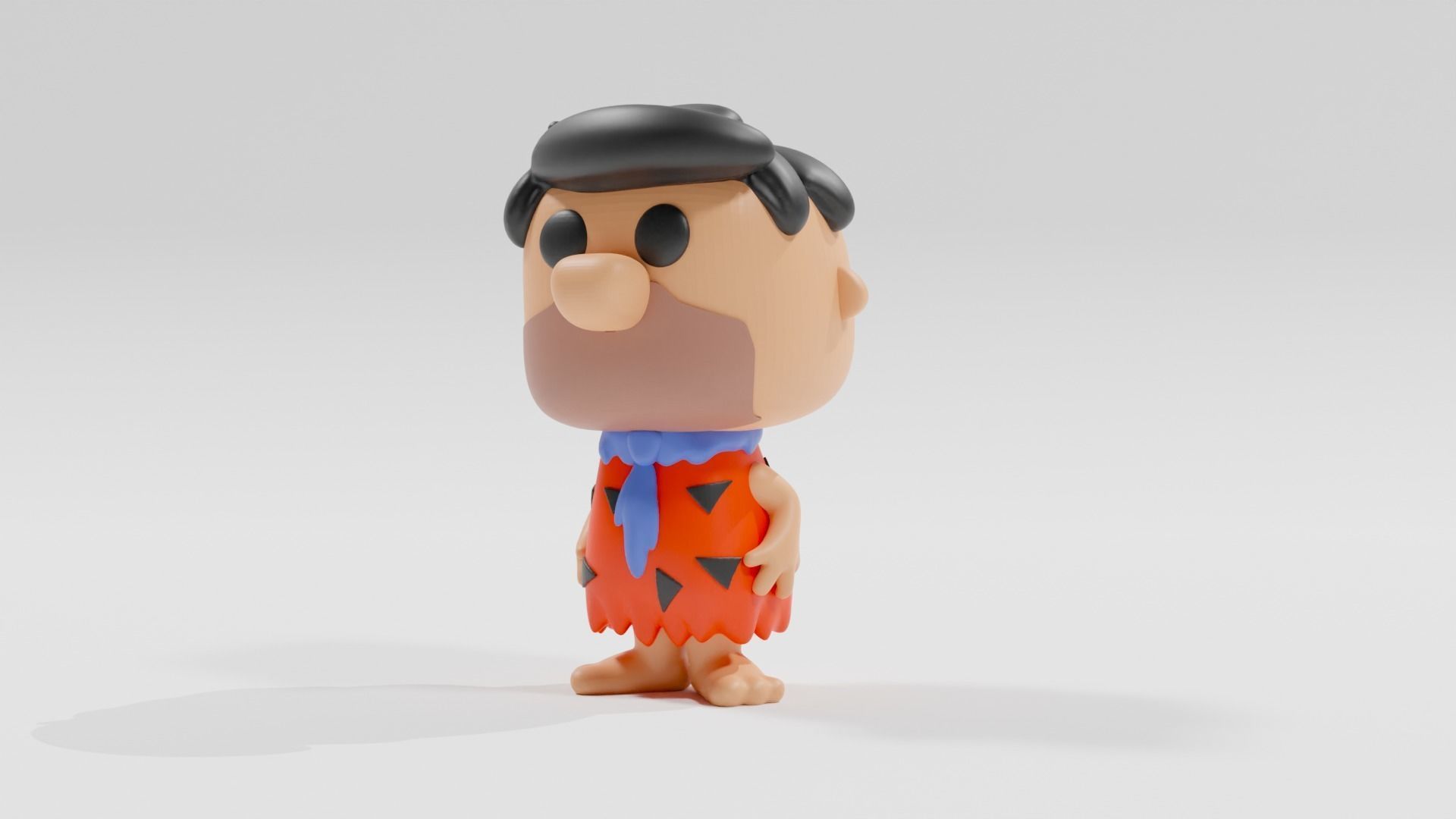 fred flintstone funko pop 3D print model_6