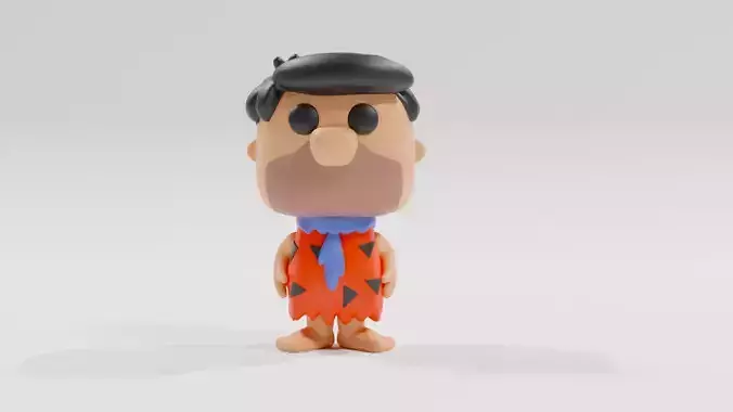 fred flintstone funko pop 3D print model
