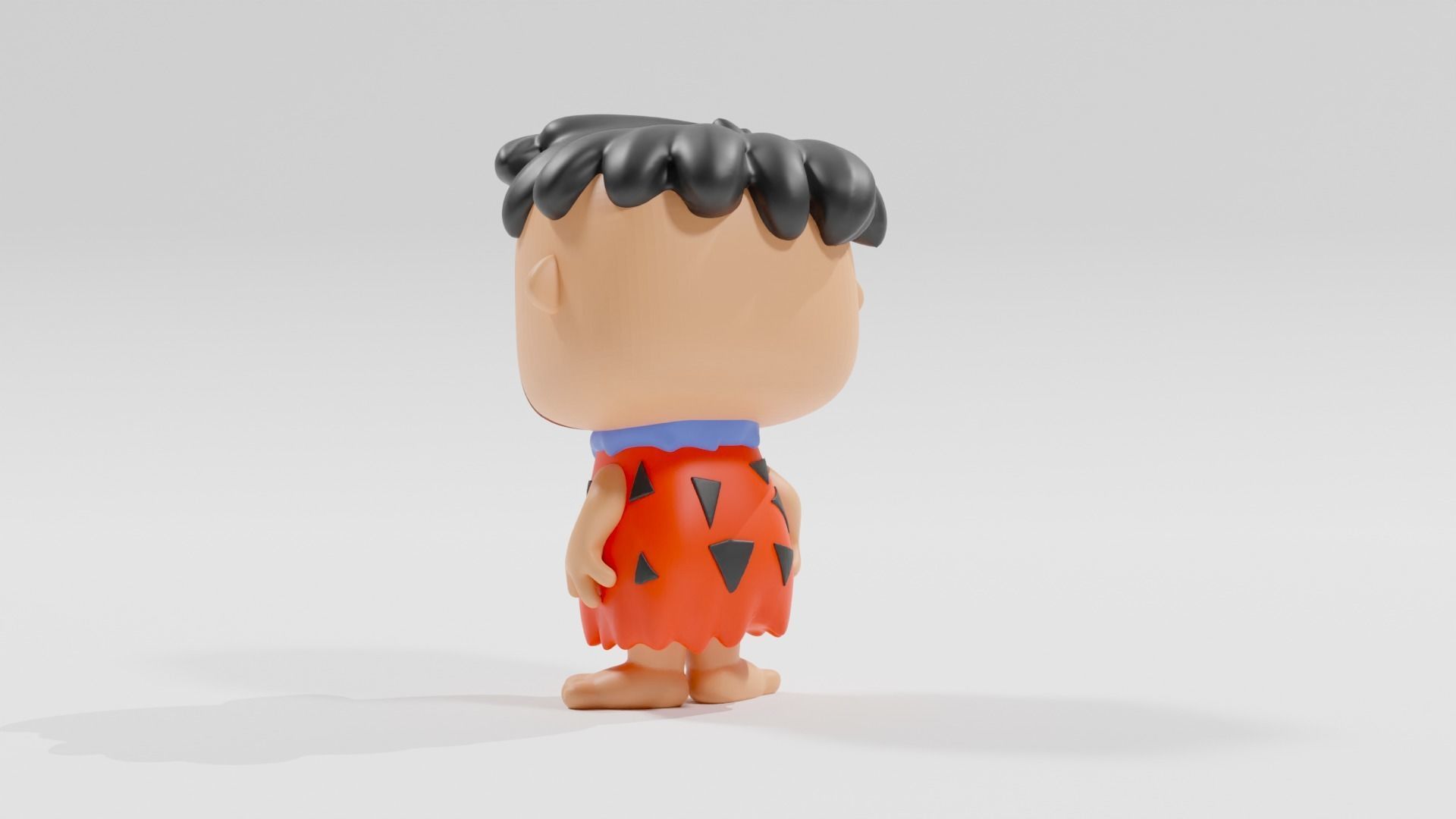 fred flintstone funko pop 3D print model_12