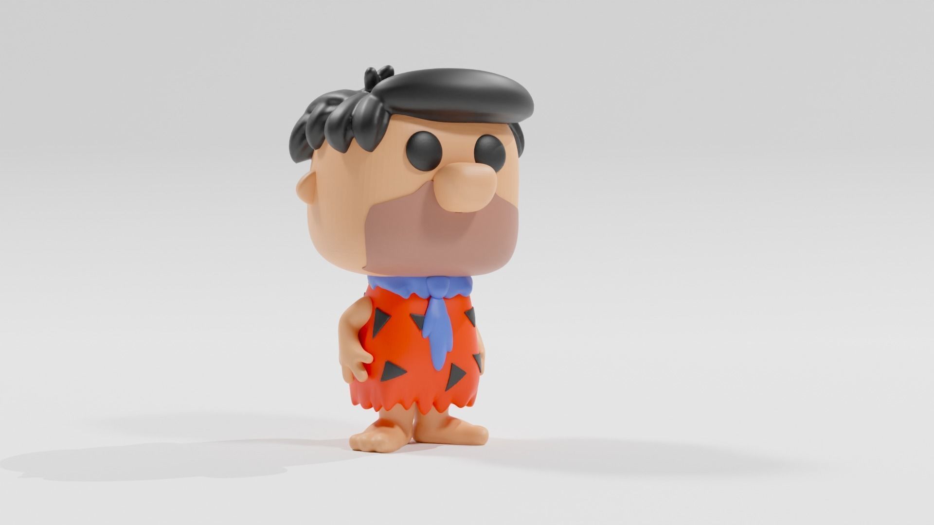 fred flintstone funko pop 3D print model_1