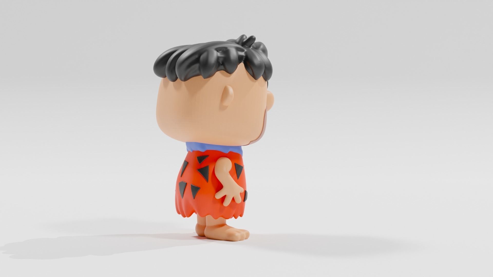 fred flintstone funko pop 3D print model_9