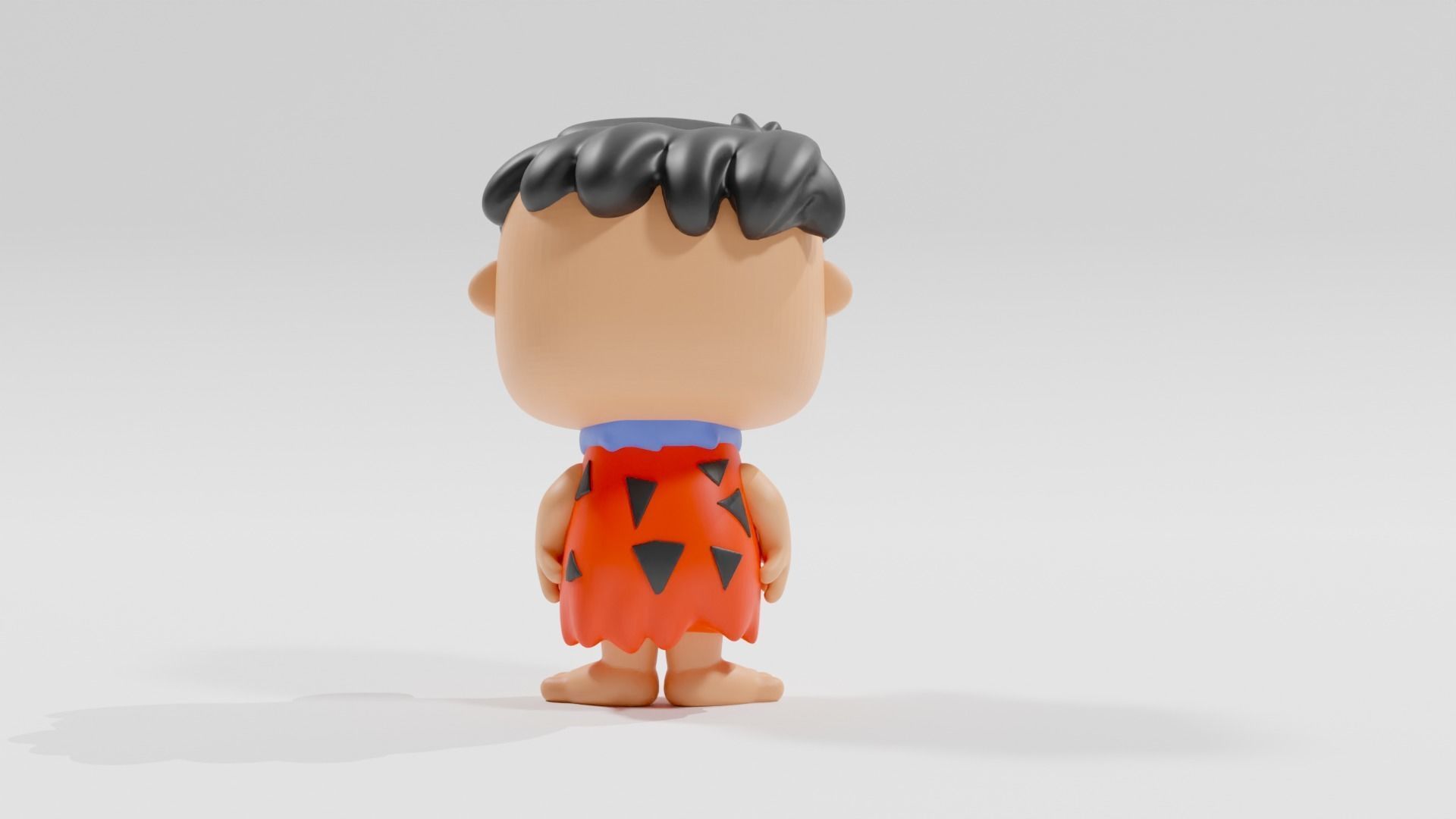 fred flintstone funko pop 3D print model_11