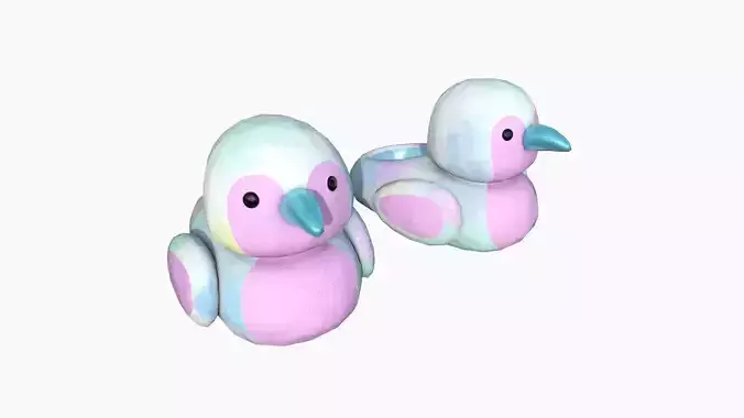 Slippers J10 Colored Bird - Costume Character Design