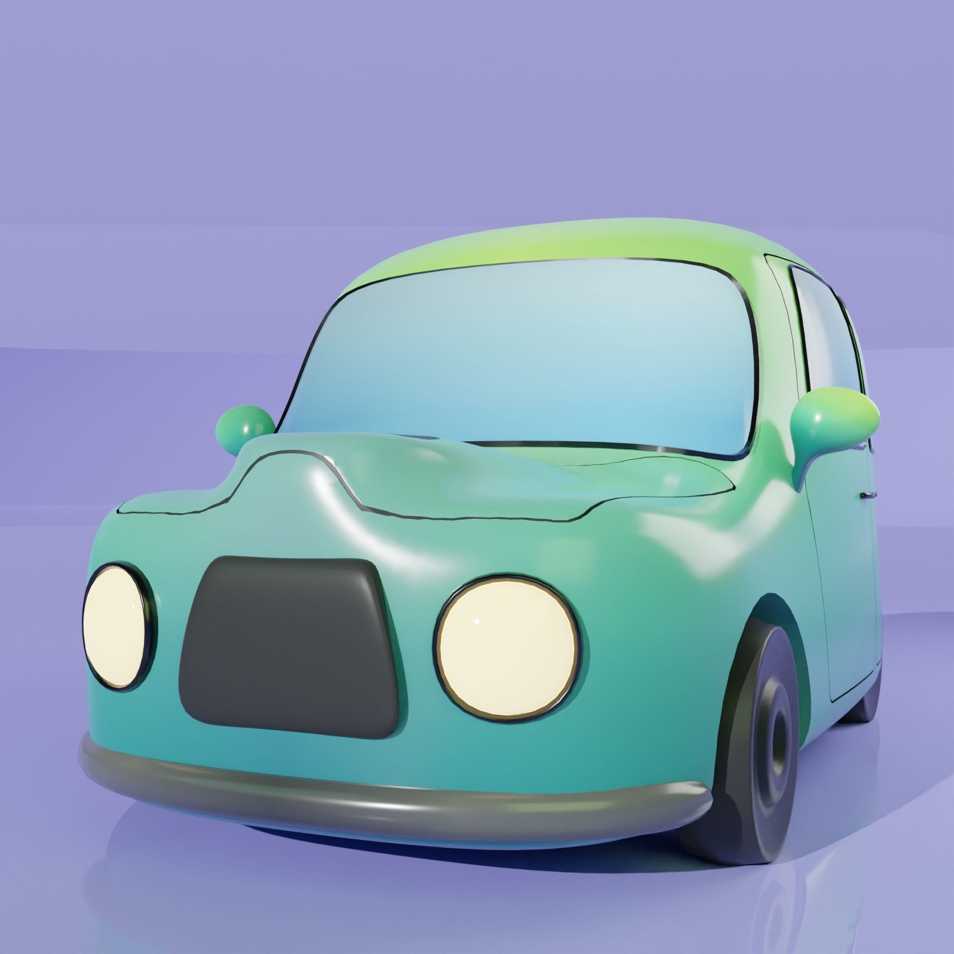 Staylish Car 3D model_4