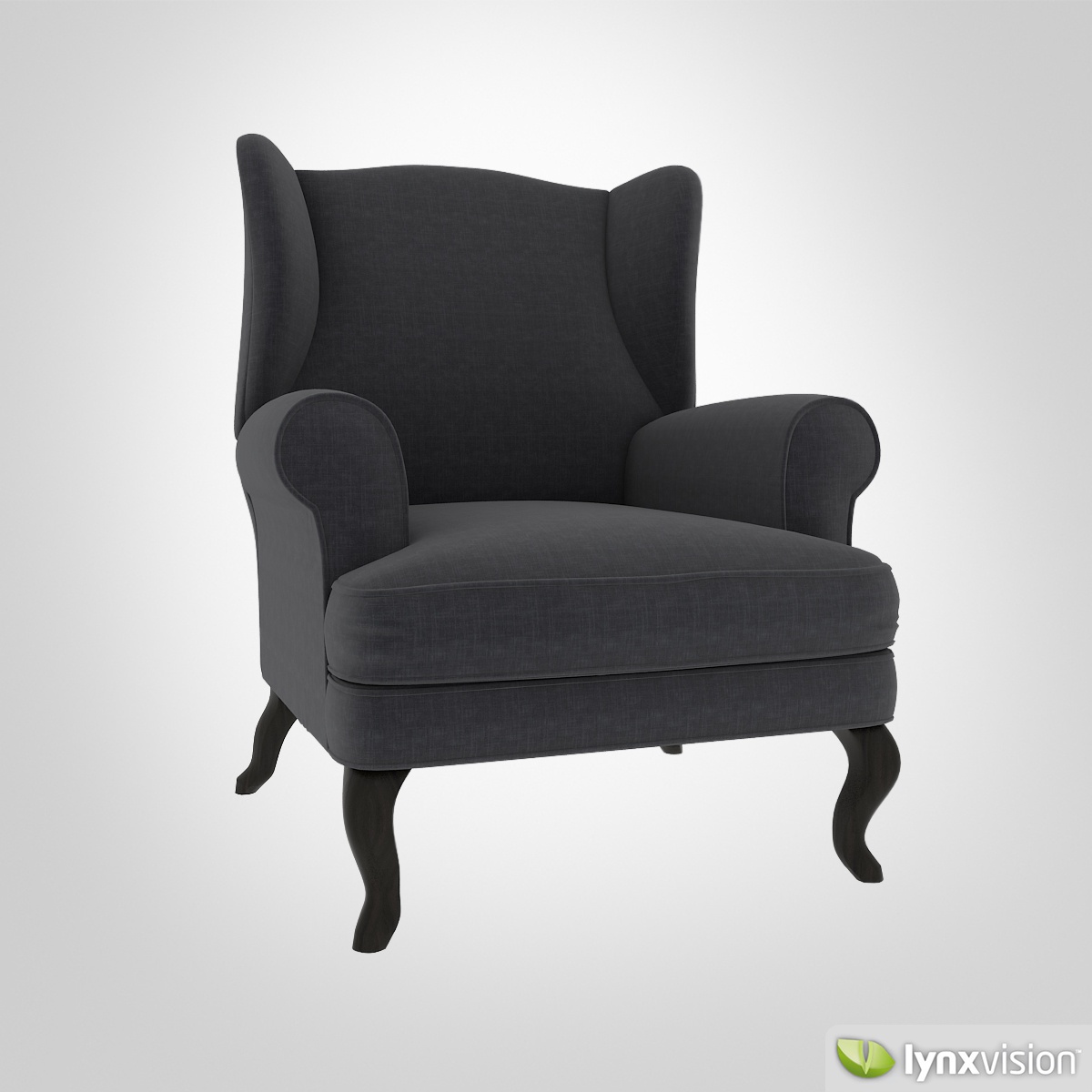 Free Upholstered Armchair free 3D Model .max .obj .fbx