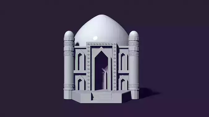 Mausoleum of Muslim Turkic peoples 3D print model