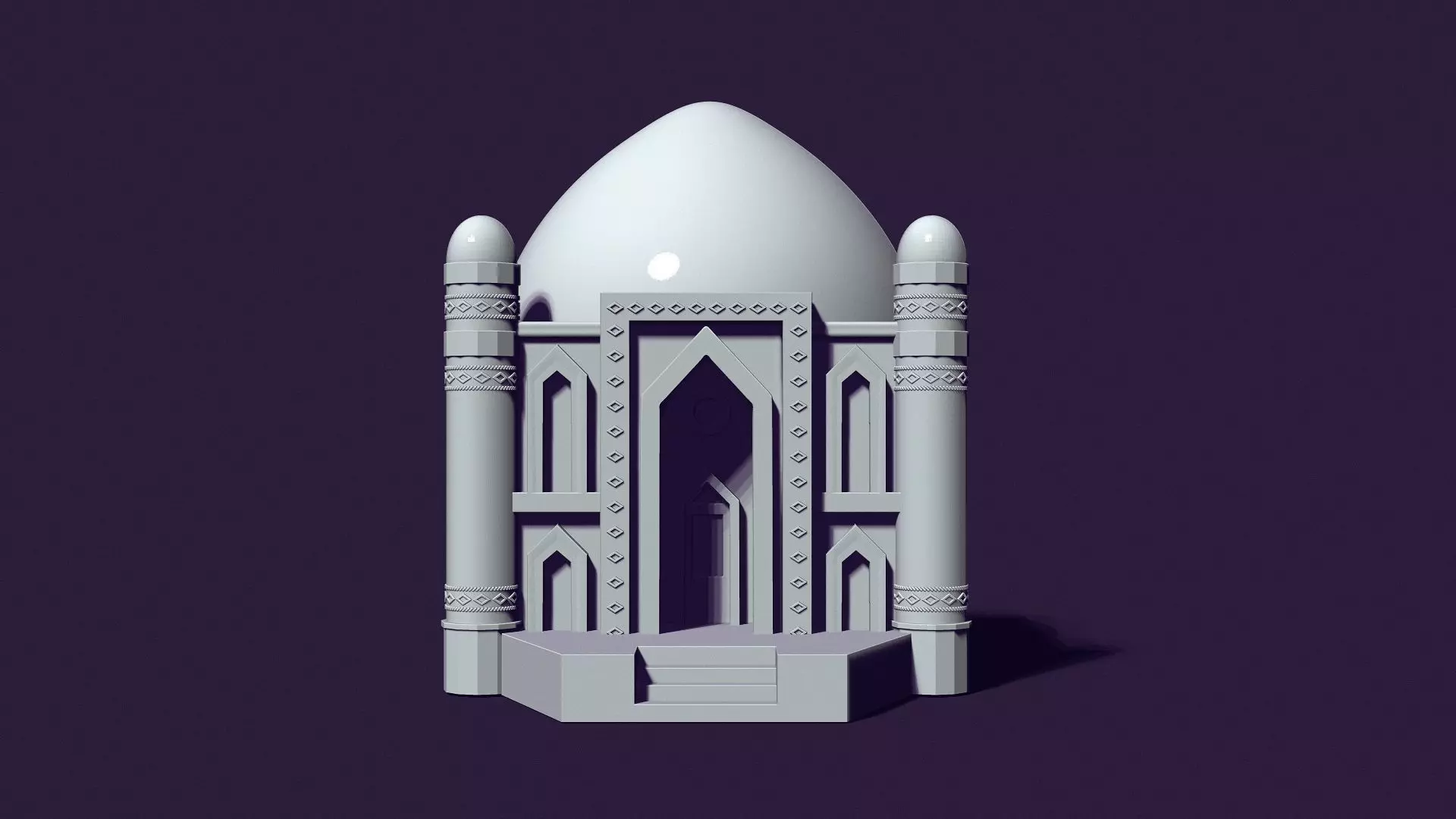Mausoleum of Muslim Turkic peoples 3D print model