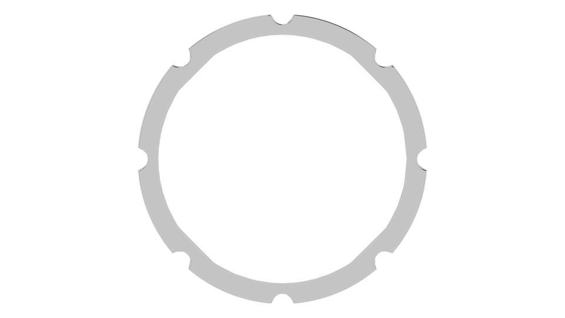 Couple Wedding Band Ring 3dm stl obj mtl gltf glb  3D print model_8