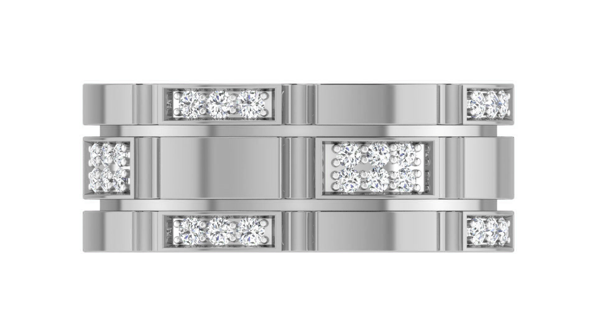 Couple Wedding Band Ring 3dm stl obj mtl gltf glb  3D print model_27