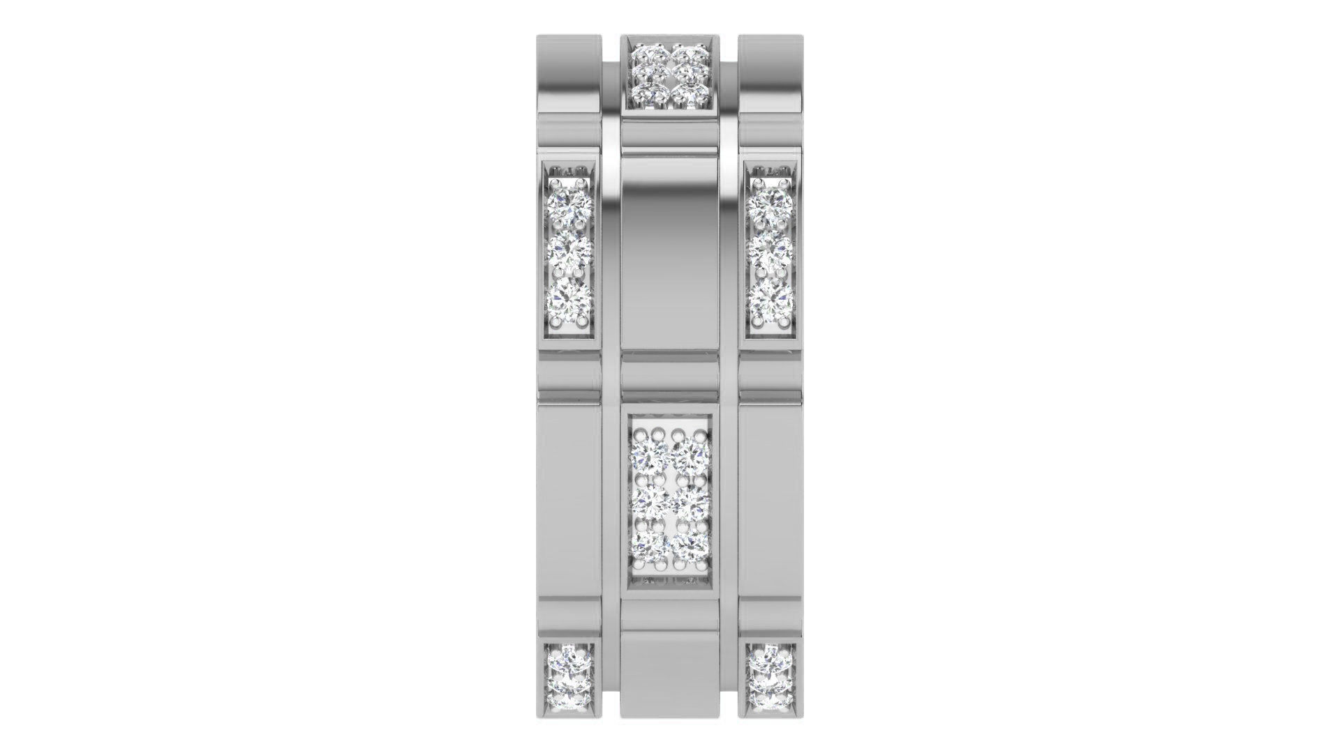 Couple Wedding Band Ring 3dm stl obj mtl gltf glb  3D print model_22