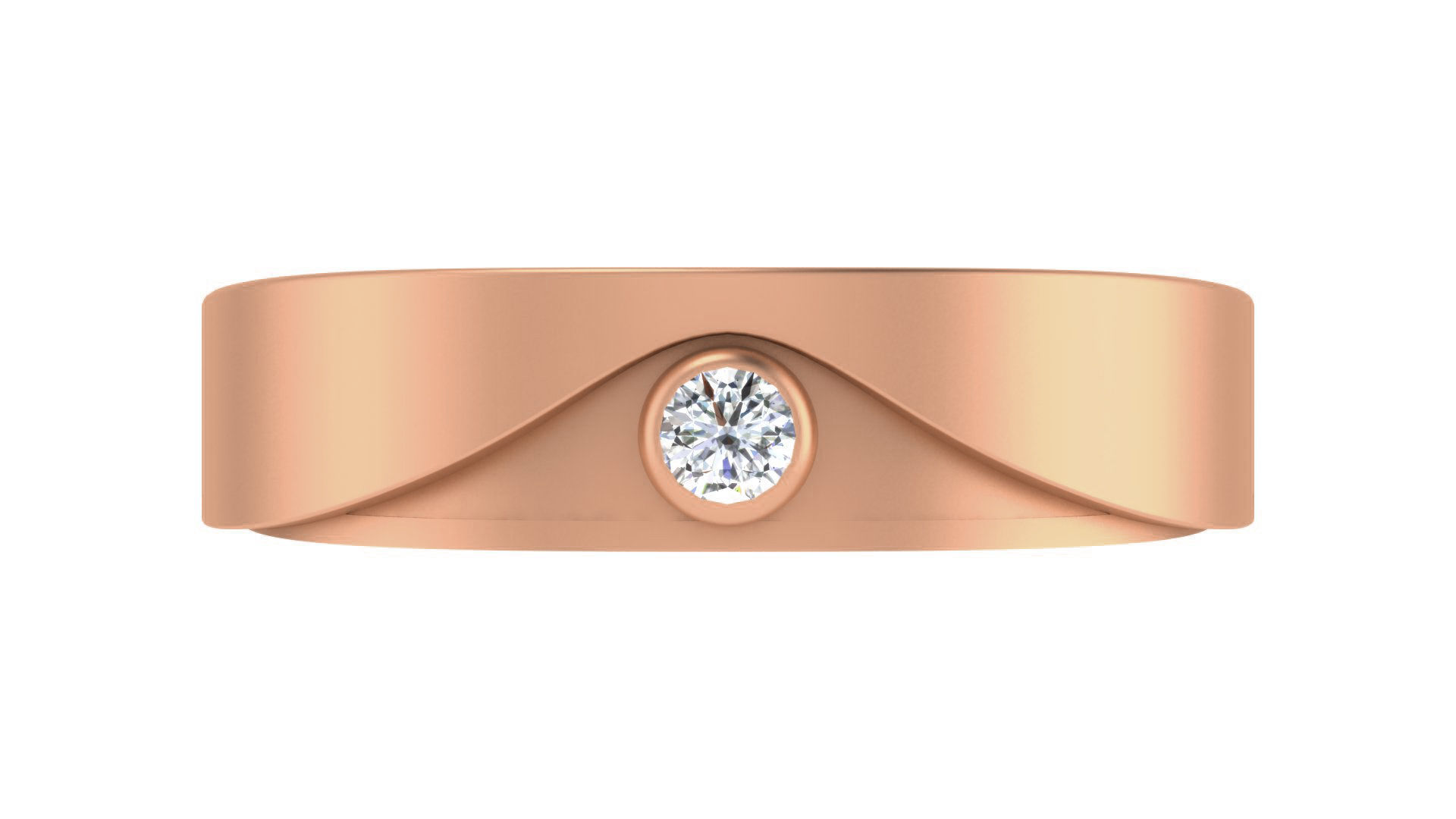 Couple Wedding Band Ring 3dm stl obj mtl gltf glb  3D print model_26