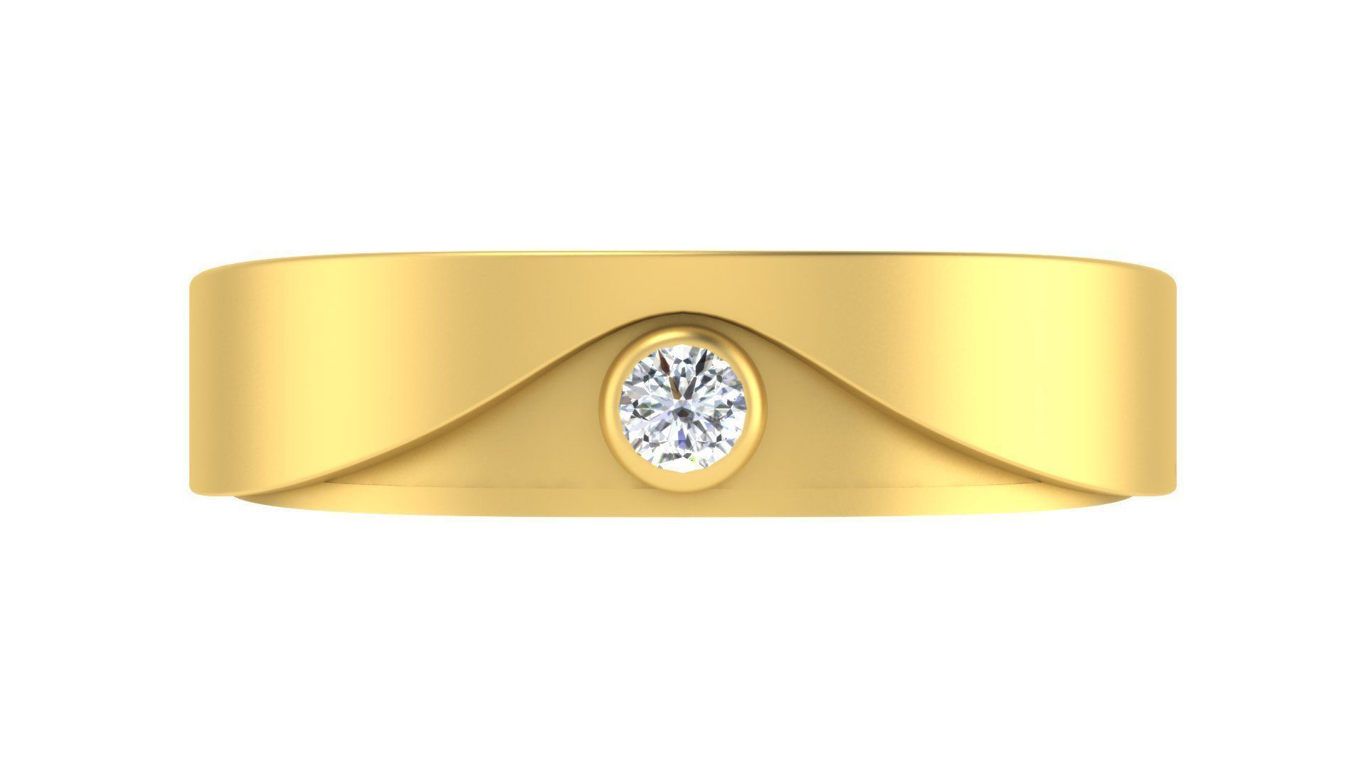 Couple Wedding Band Ring 3dm stl obj mtl gltf glb  3D print model_25